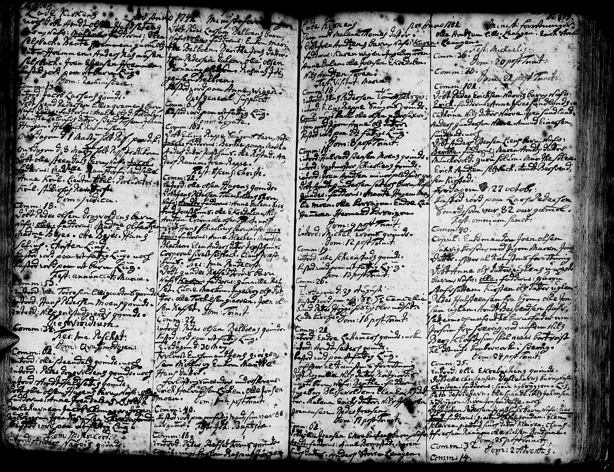 Ministerialprotokoller, klokkerbøker og fødselsregistre - Sør-Trøndelag, SAT/A-1456/606/L0275: Parish register (official) no. 606A01 /1, 1727-1780, p. 260-261