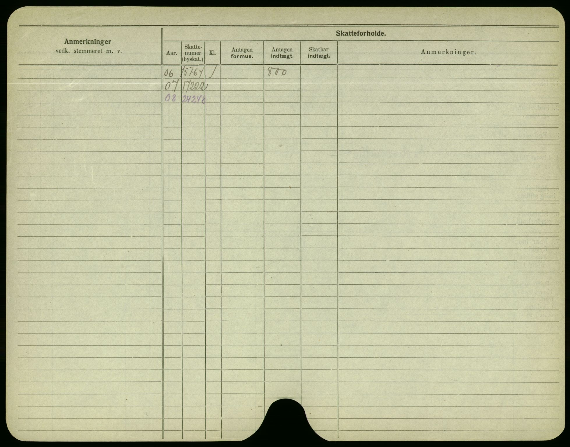 Oslo folkeregister, Registerkort, SAO/A-11715/F/Fa/Fac/L0003: Menn, 1906-1914, p. 301b