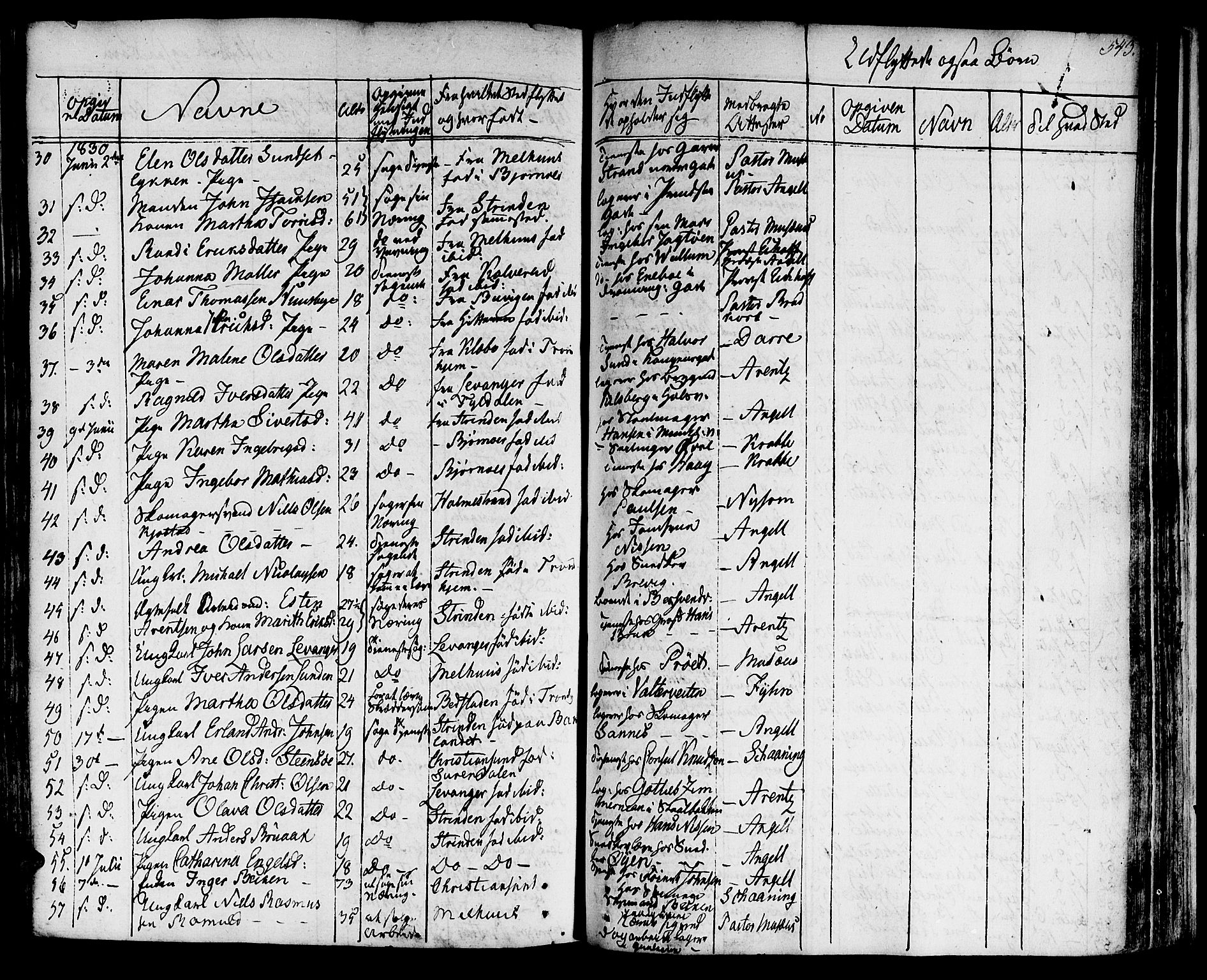 Ministerialprotokoller, klokkerbøker og fødselsregistre - Sør-Trøndelag, SAT/A-1456/601/L0045: Parish register (official) no. 601A13, 1821-1831, p. 543