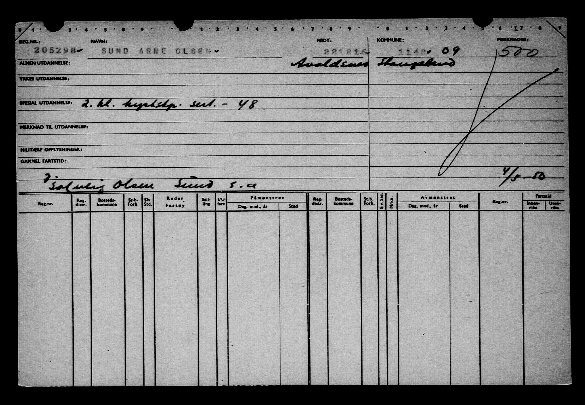 Direktoratet for sjømenn, AV/RA-S-3545/G/Gb/L0144: Hovedkort, 1916, p. 595