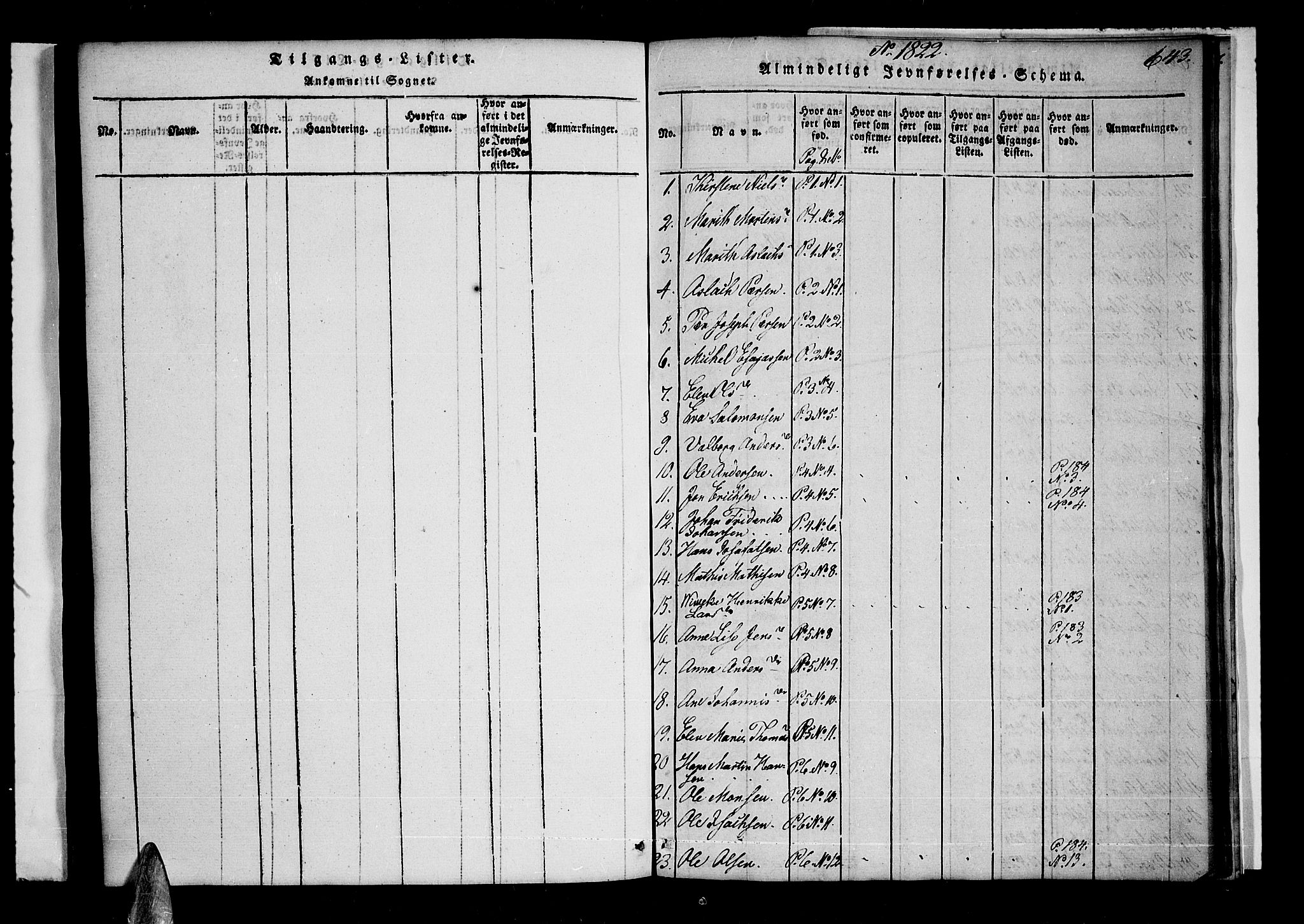 Lyngen sokneprestembete, SATØ/S-1289/H/He/Hea/L0003kirke: Parish register (official) no. 3, 1822-1838, p. 643