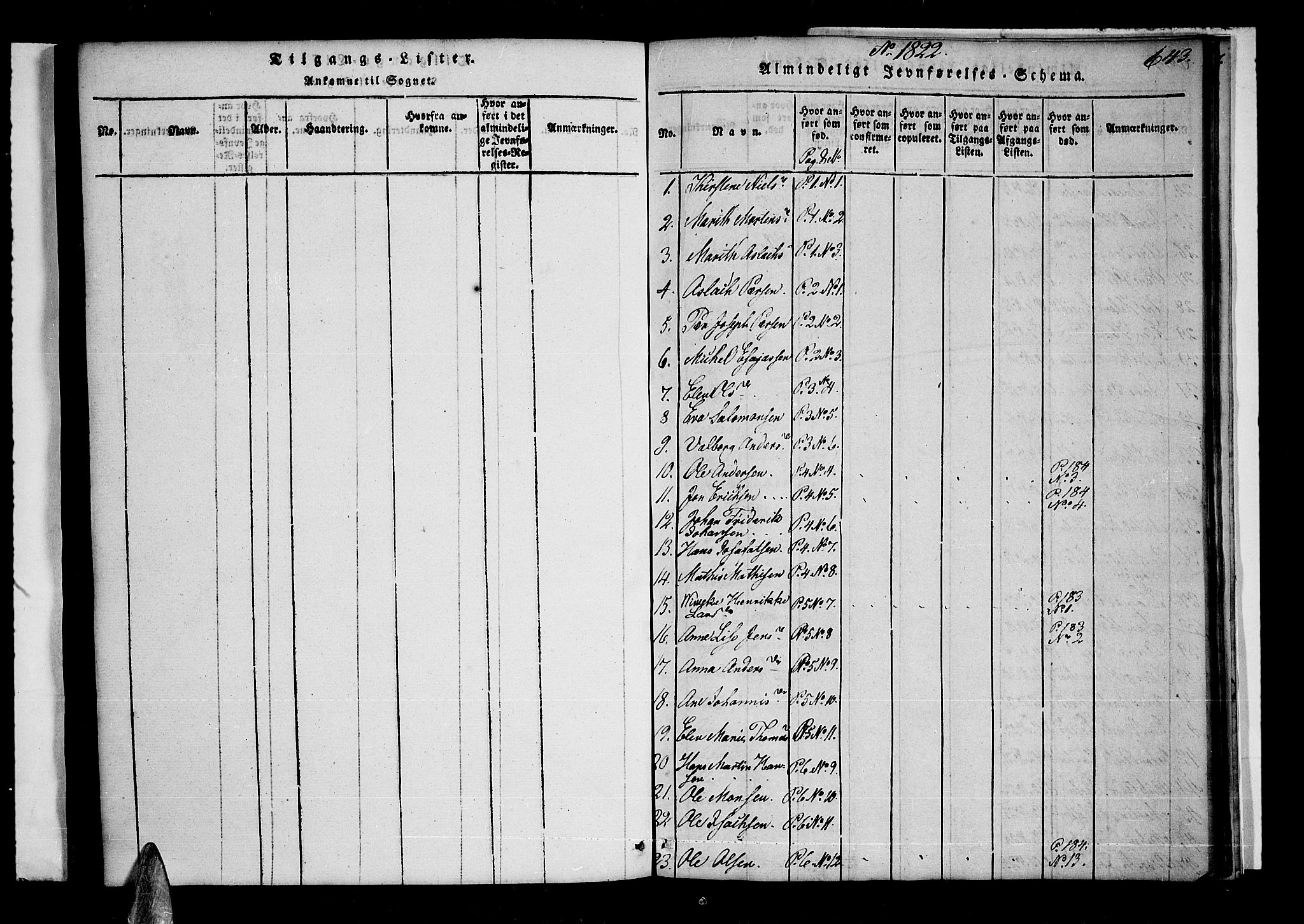 Lyngen sokneprestembete, AV/SATØ-S-1289/H/He/Hea/L0003kirke: Parish register (official) no. 3, 1822-1838, p. 643