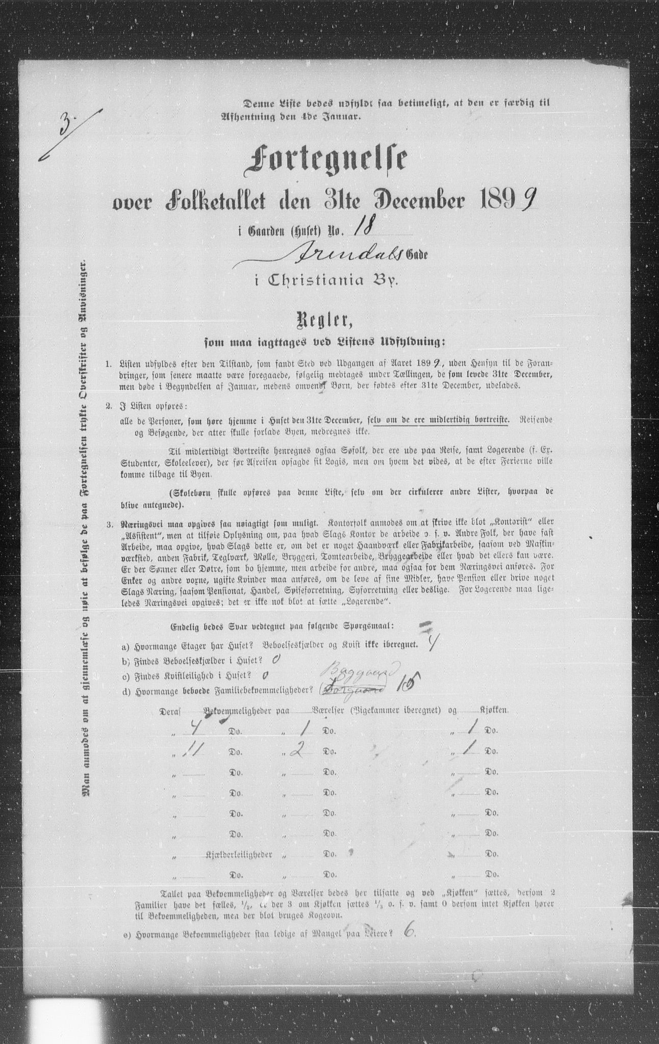 OBA, Municipal Census 1899 for Kristiania, 1899, p. 371