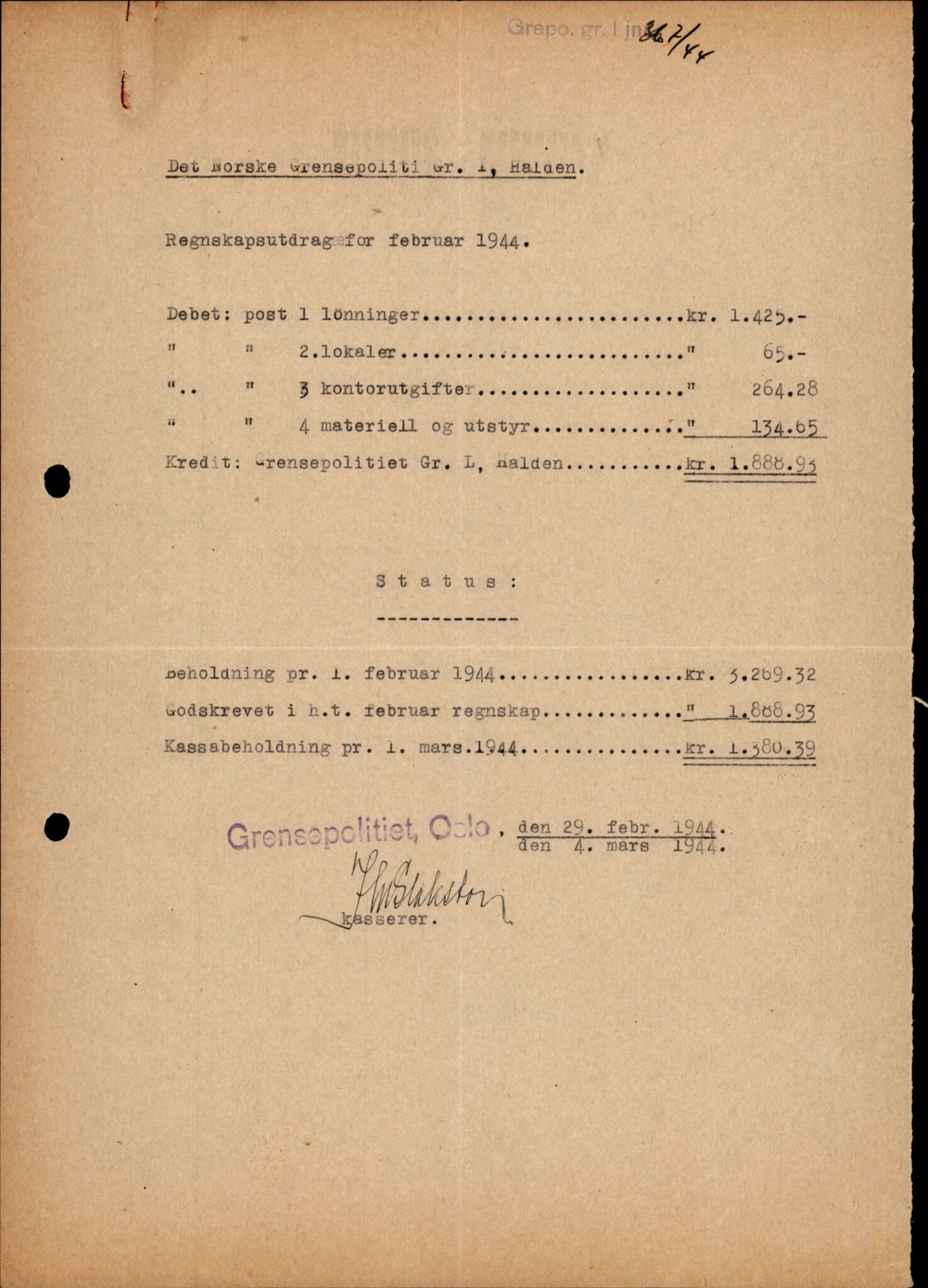 Forsvarets Overkommando. 2 kontor. Arkiv 11.4. Spredte tyske arkivsaker, AV/RA-RAFA-7031/D/Dar/Darc/L0006: BdSN, 1942-1945, p. 1490