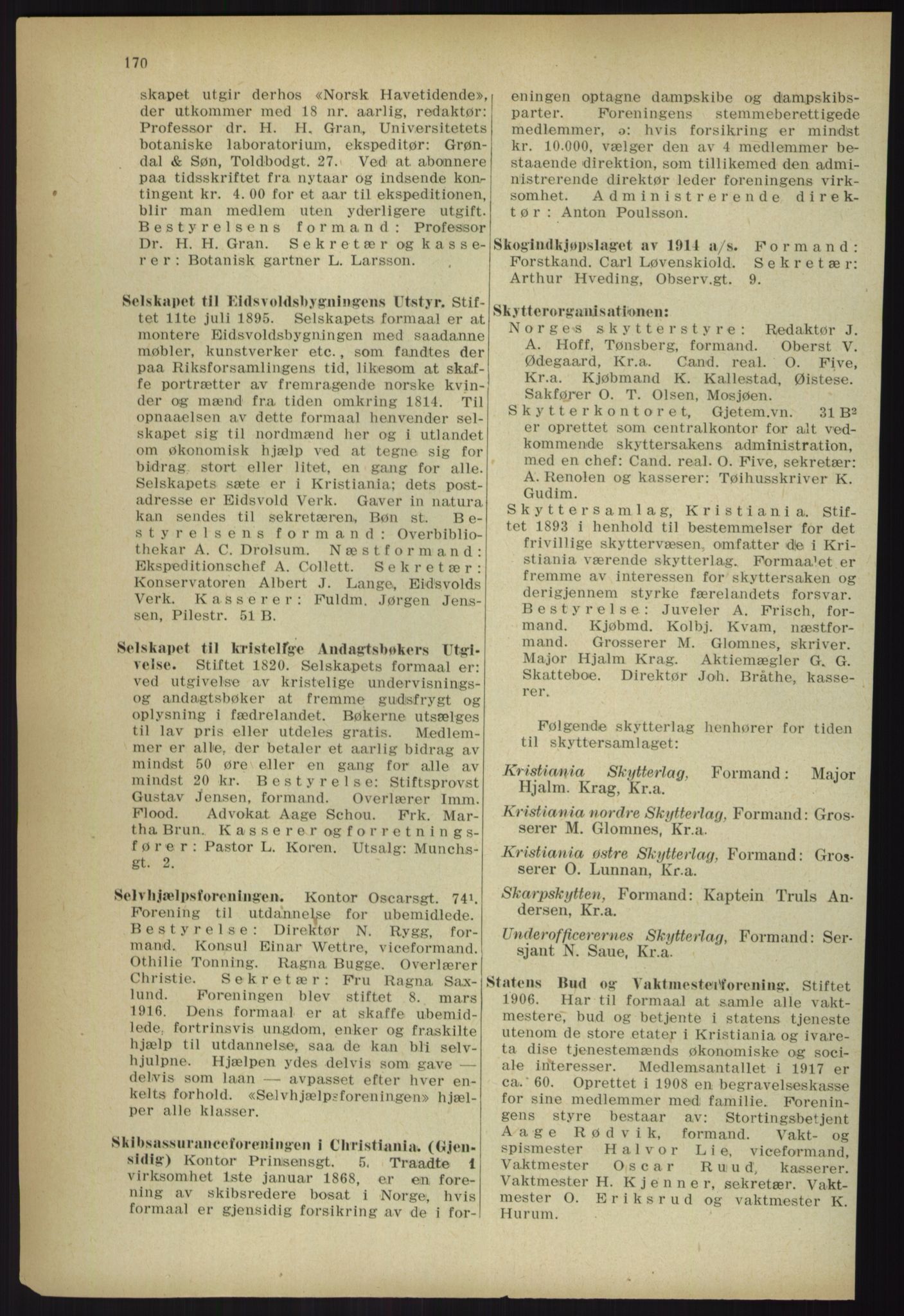 Kristiania/Oslo adressebok, PUBL/-, 1918, p. 183