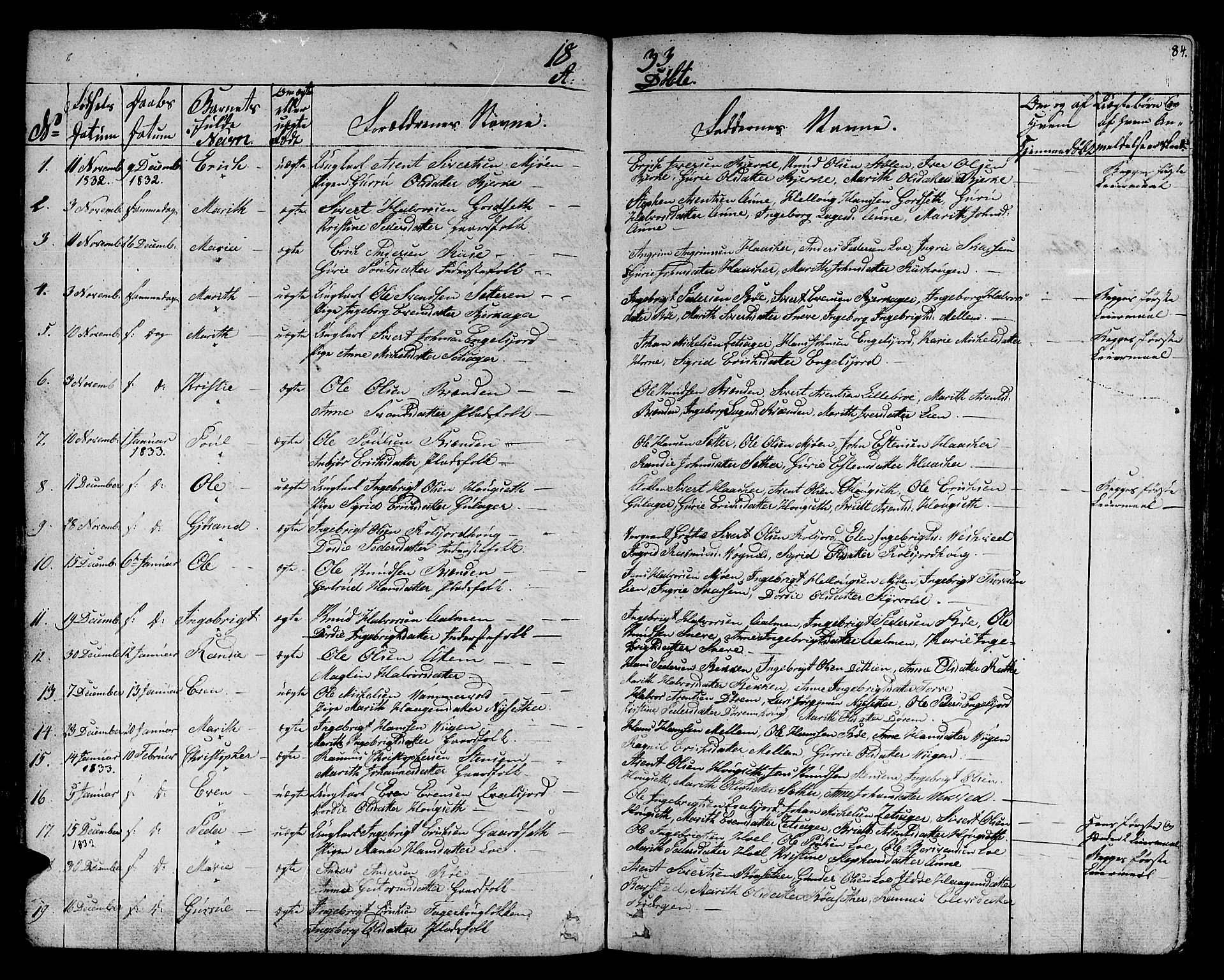 Ministerialprotokoller, klokkerbøker og fødselsregistre - Sør-Trøndelag, SAT/A-1456/678/L0897: Parish register (official) no. 678A06-07, 1821-1847, p. 84