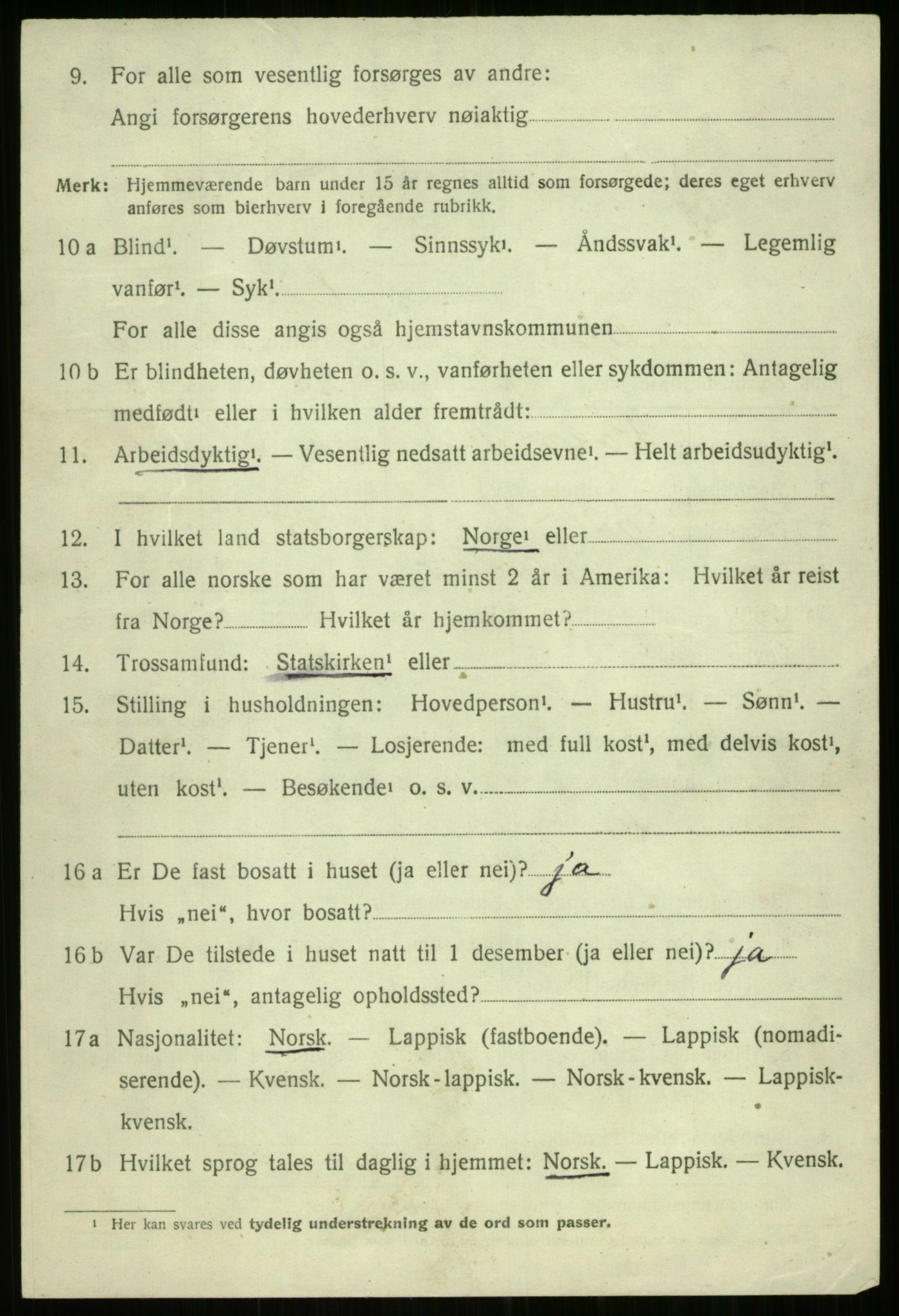 SATØ, 1920 census for Bjarkøy, 1920, p. 4276