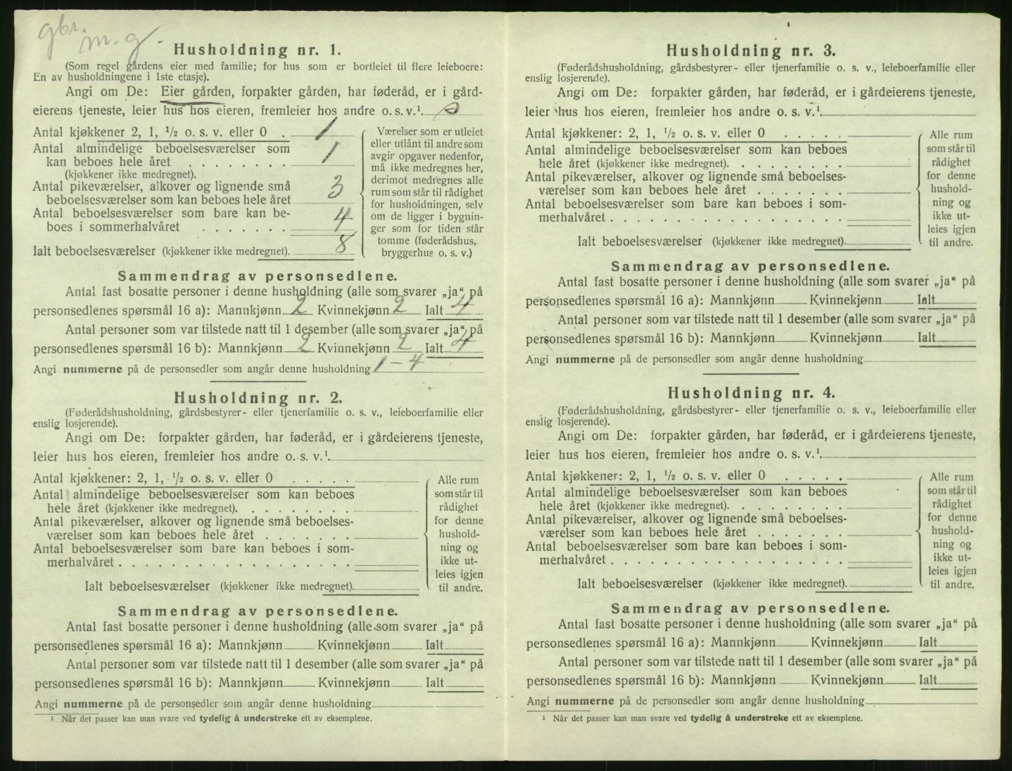SAT, 1920 census for Bolsøy, 1920, p. 1466