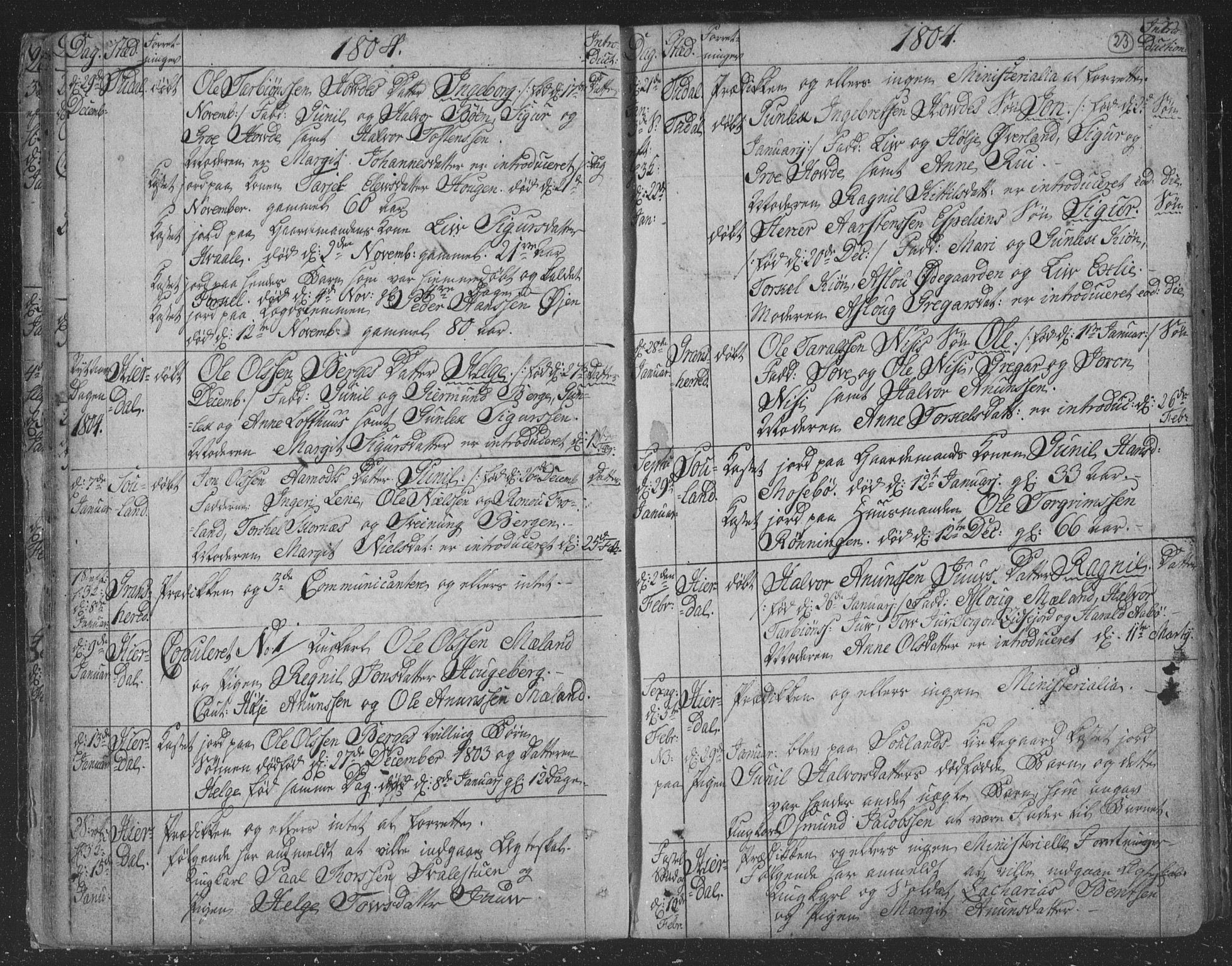 Hjartdal kirkebøker, SAKO/A-270/F/Fa/L0006: Parish register (official) no. I 6, 1801-1814, p. 23