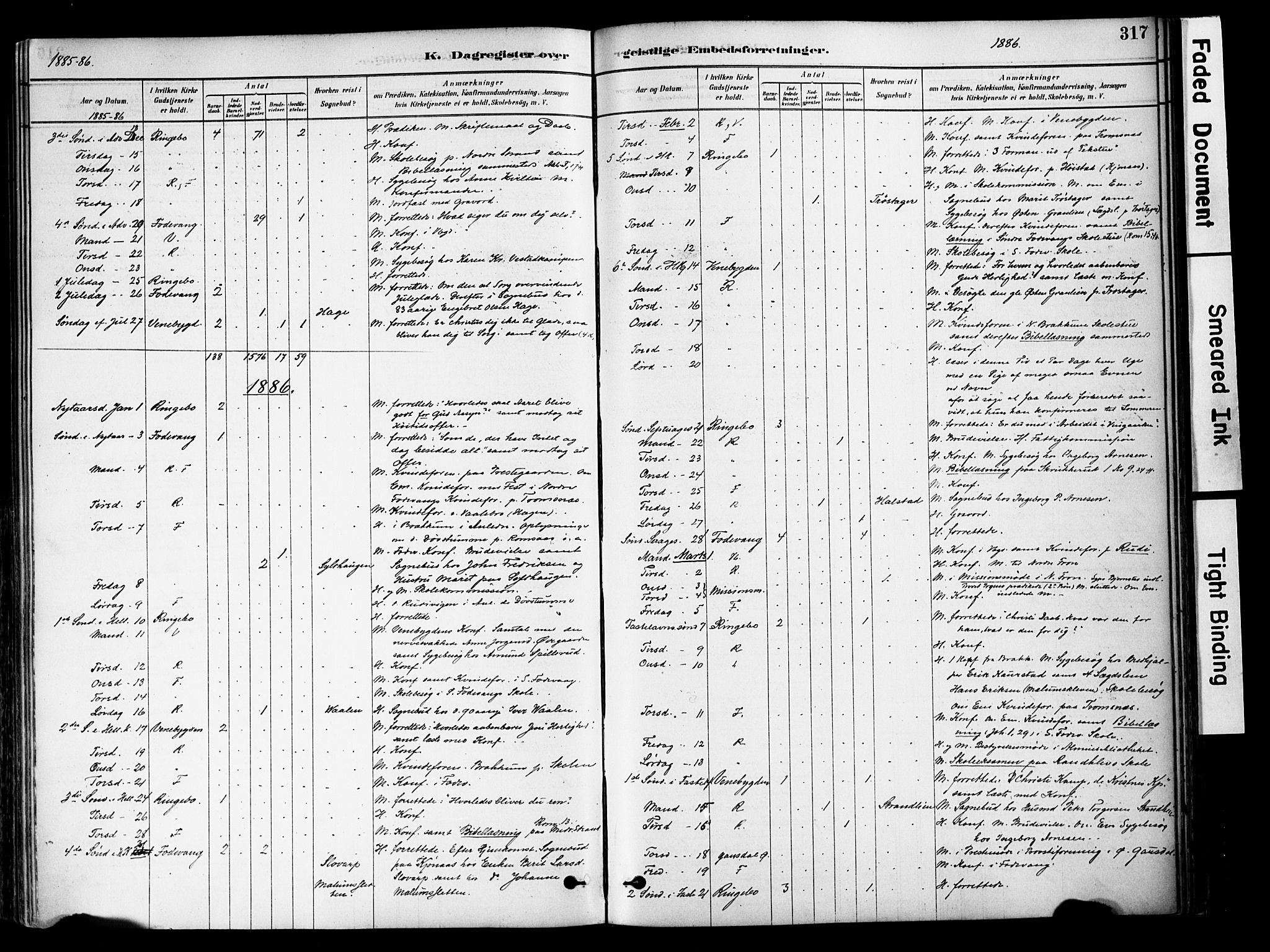 Ringebu prestekontor, AV/SAH-PREST-082/H/Ha/Haa/L0008: Parish register (official) no. 8, 1878-1898, p. 317