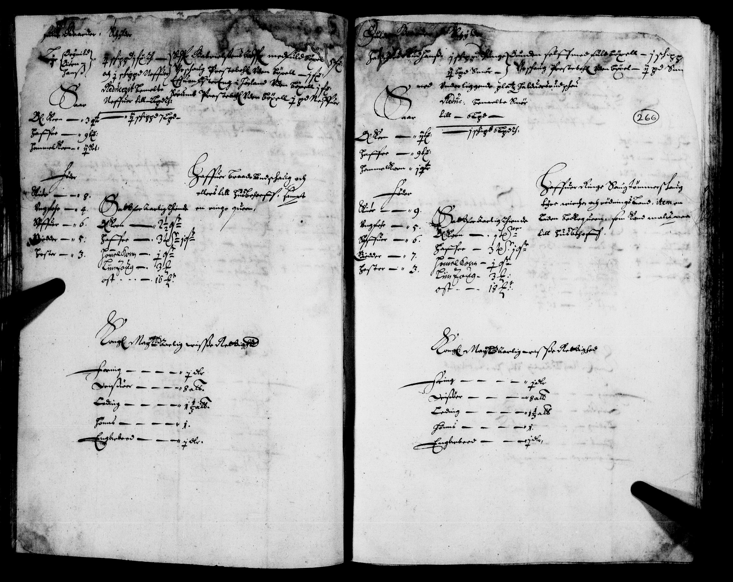Rentekammeret inntil 1814, Realistisk ordnet avdeling, AV/RA-EA-4070/N/Nb/Nba/L0008: Nedre Romerike fogderi, 2. del, 1666, p. 265b-266a