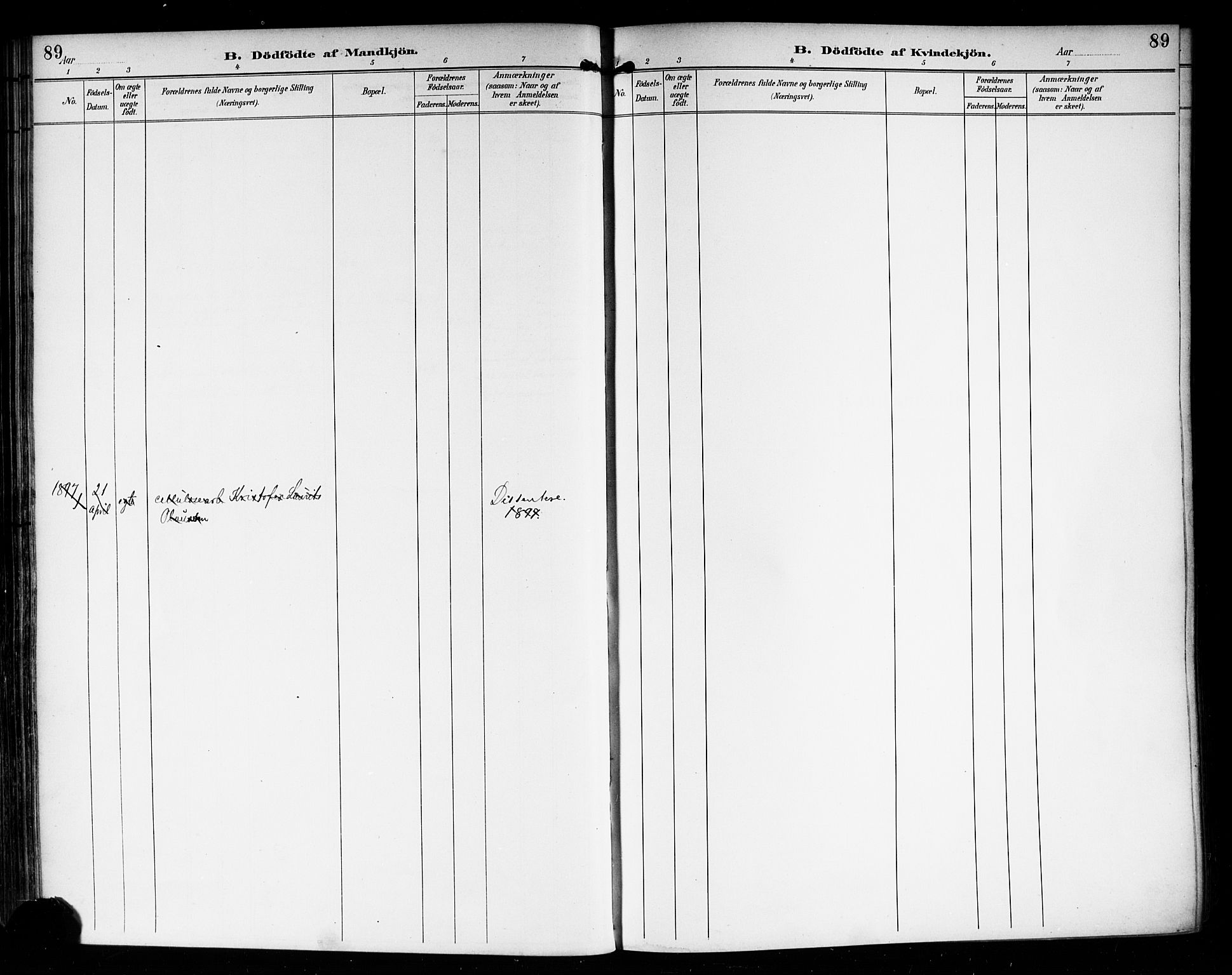 Nedre Eiker kirkebøker, SAKO/A-612/F/Fa/L0004: Parish register (official) no. 4, 1893-1898, p. 89
