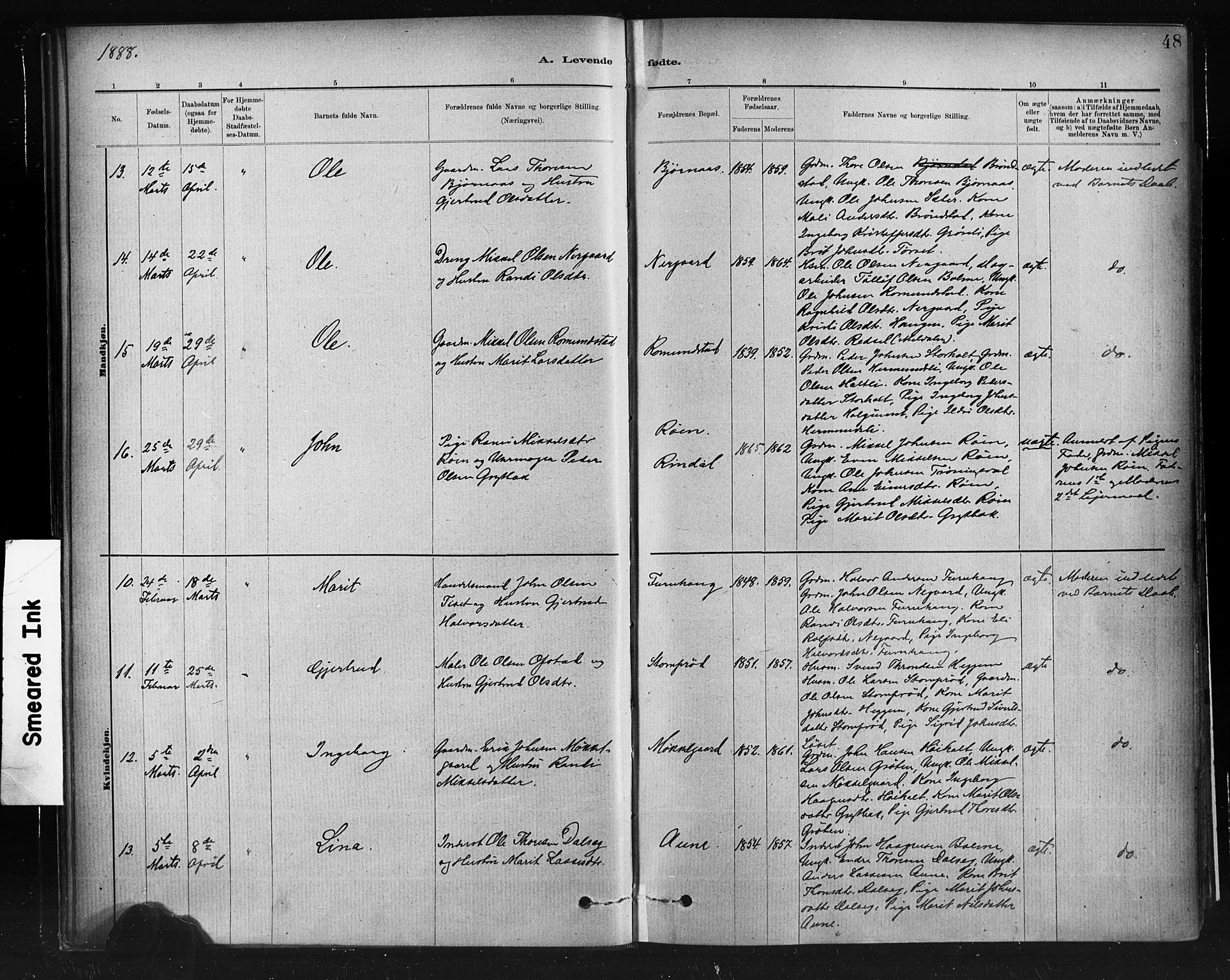 Ministerialprotokoller, klokkerbøker og fødselsregistre - Møre og Romsdal, AV/SAT-A-1454/598/L1069: Parish register (official) no. 598A03, 1882-1895, p. 48