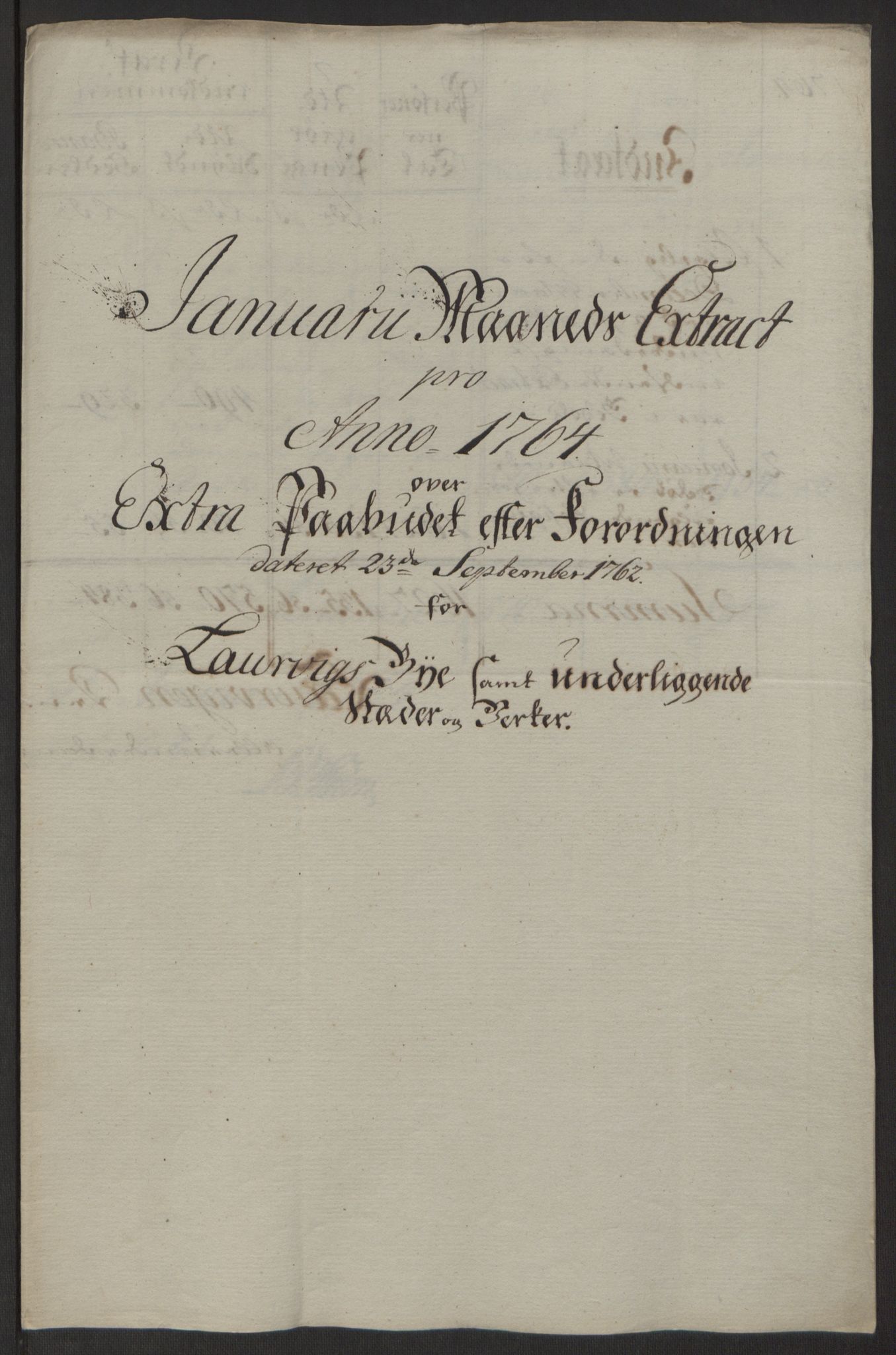 Rentekammeret inntil 1814, Reviderte regnskaper, Byregnskaper, RA/EA-4066/R/Ri/L0183/0001: [I4] Kontribusjonsregnskap / Ekstraskatt, 1762-1768, p. 178