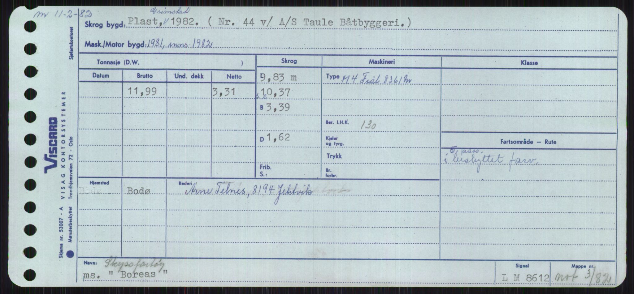 Sjøfartsdirektoratet med forløpere, Skipsmålingen, RA/S-1627/H/Ha/L0001/0002: Fartøy, A-Eig / Fartøy Bjør-Eig, p. 145