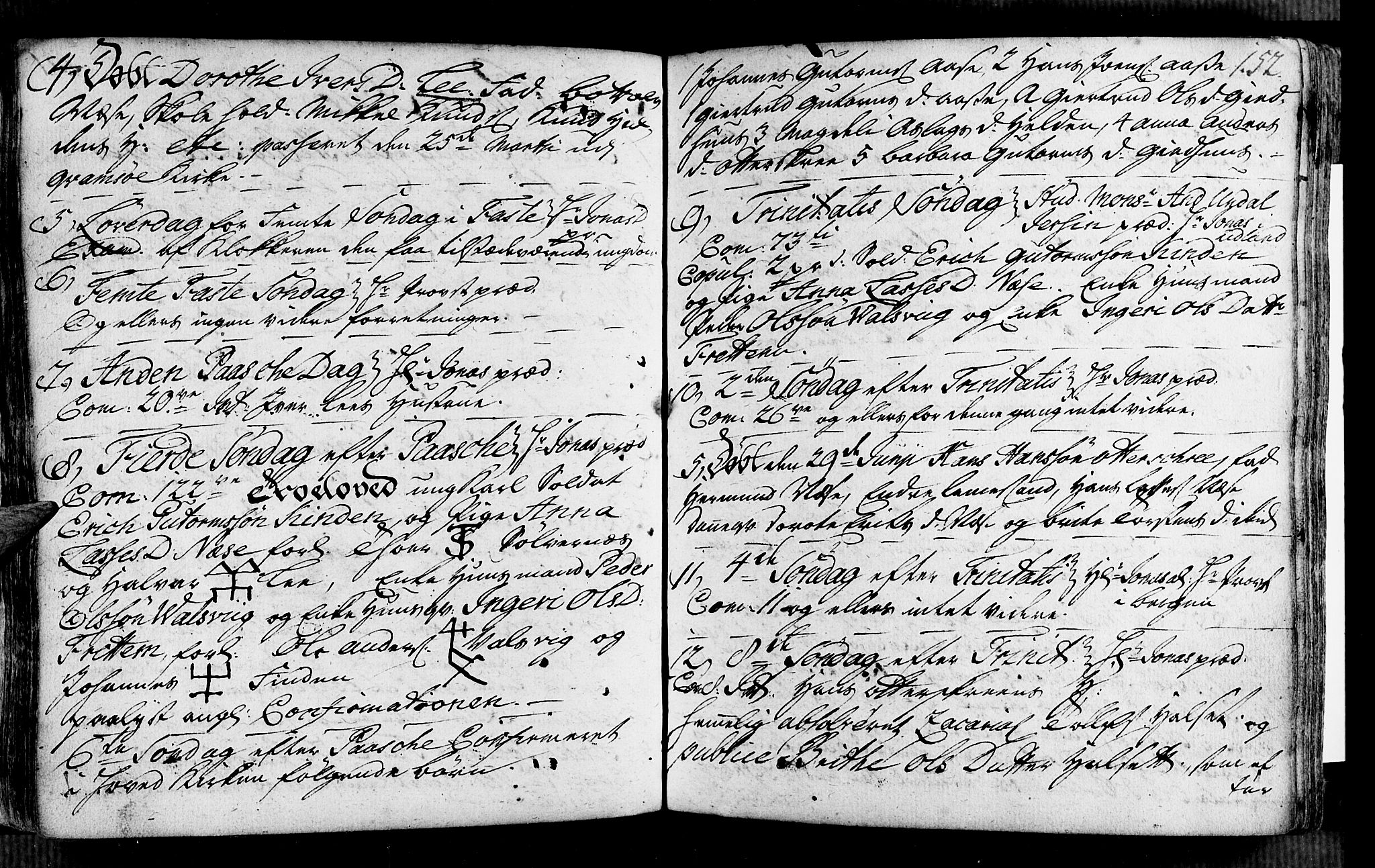 Vik sokneprestembete, SAB/A-81501: Parish register (official) no. A 2 /2, 1740-1756, p. 152