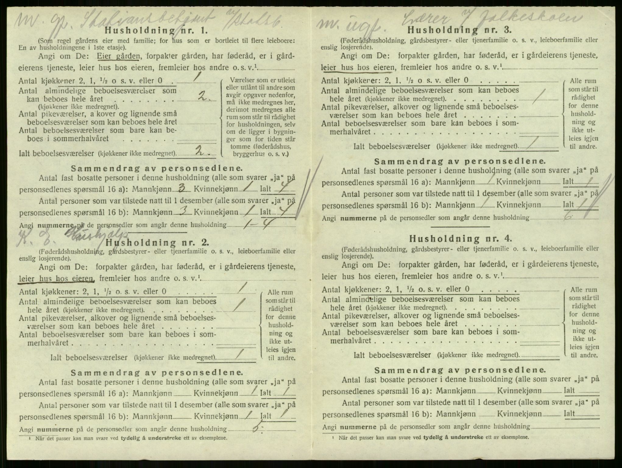 SAKO, 1920 census for Skoger, 1920, p. 1001