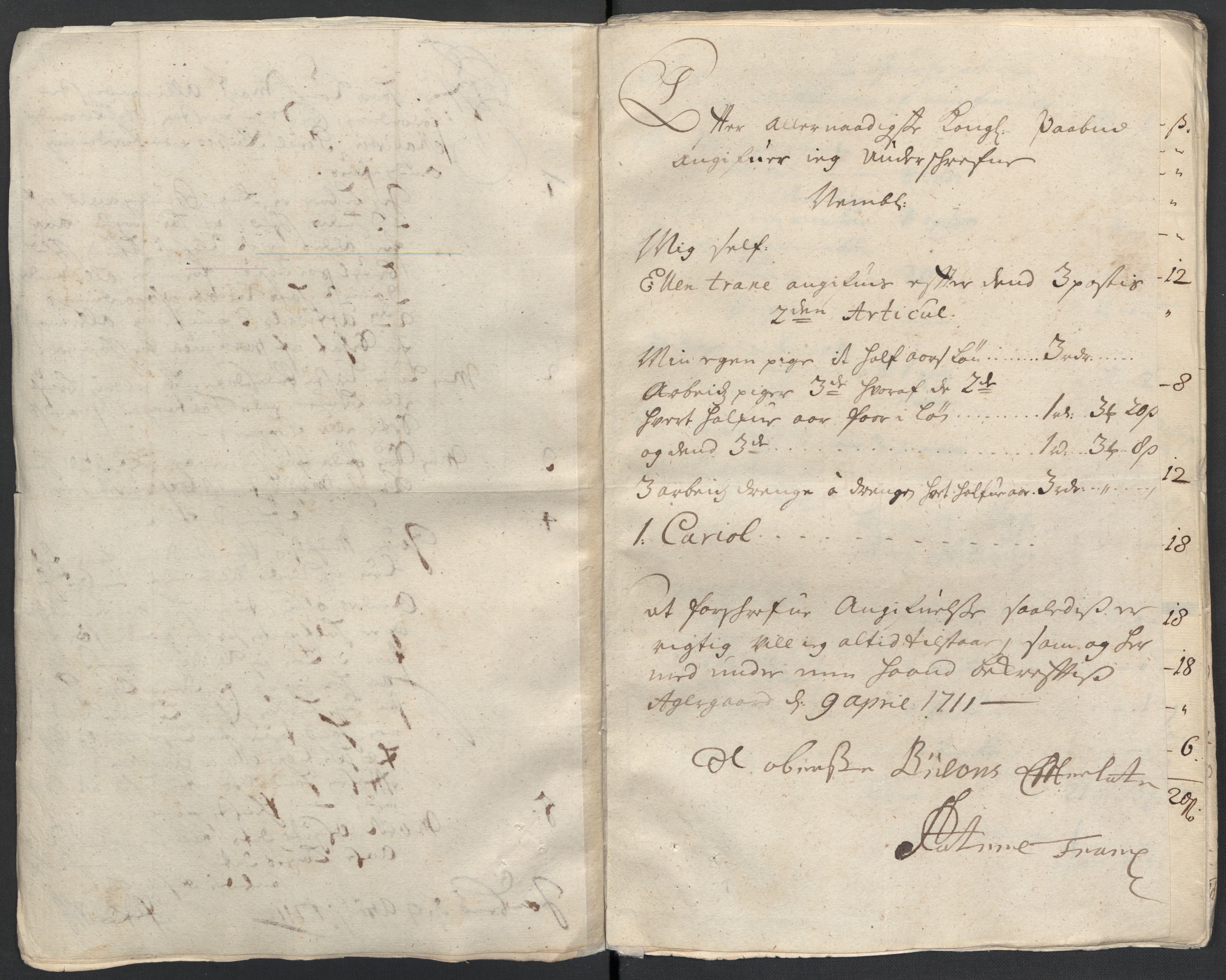 Rentekammeret inntil 1814, Reviderte regnskaper, Fogderegnskap, RA/EA-4092/R16/L1047: Fogderegnskap Hedmark, 1711, p. 293