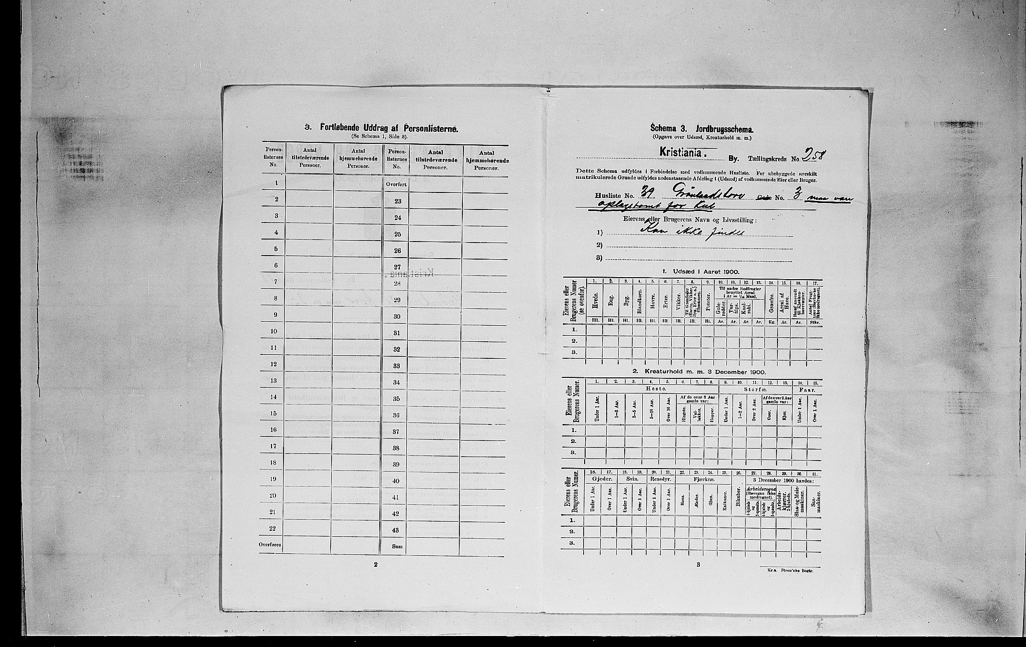 SAO, 1900 census for Kristiania, 1900, p. 29766