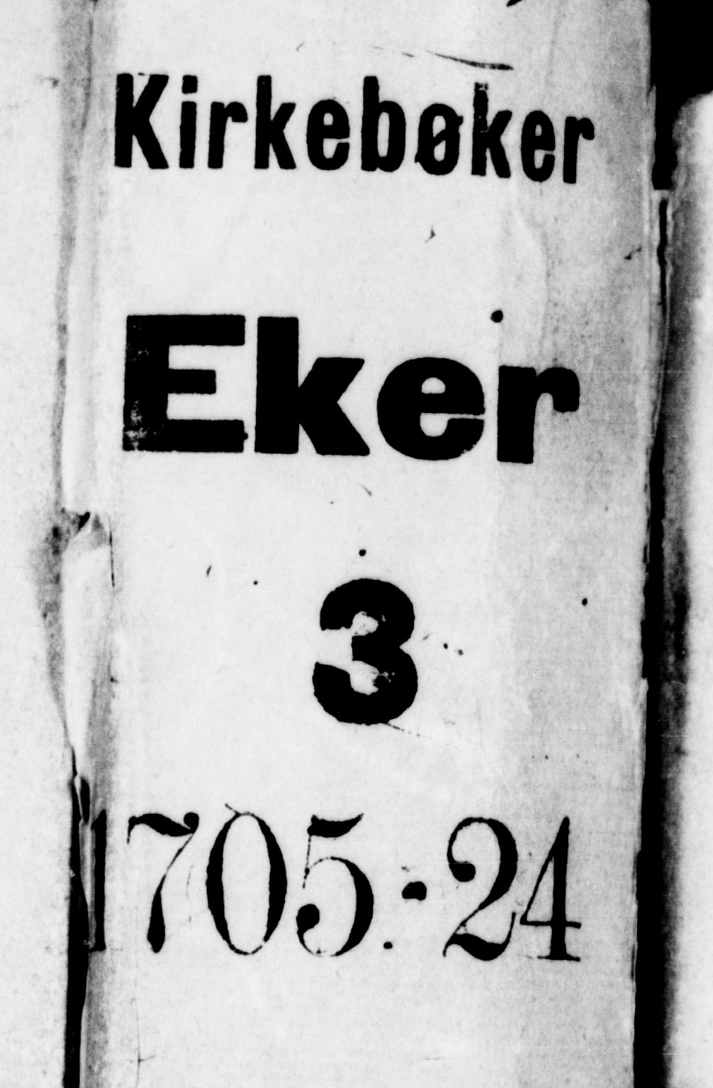 Eiker kirkebøker, SAKO/A-4/F/Fa/L0002: Parish register (official) no. I 2, 1705-1724