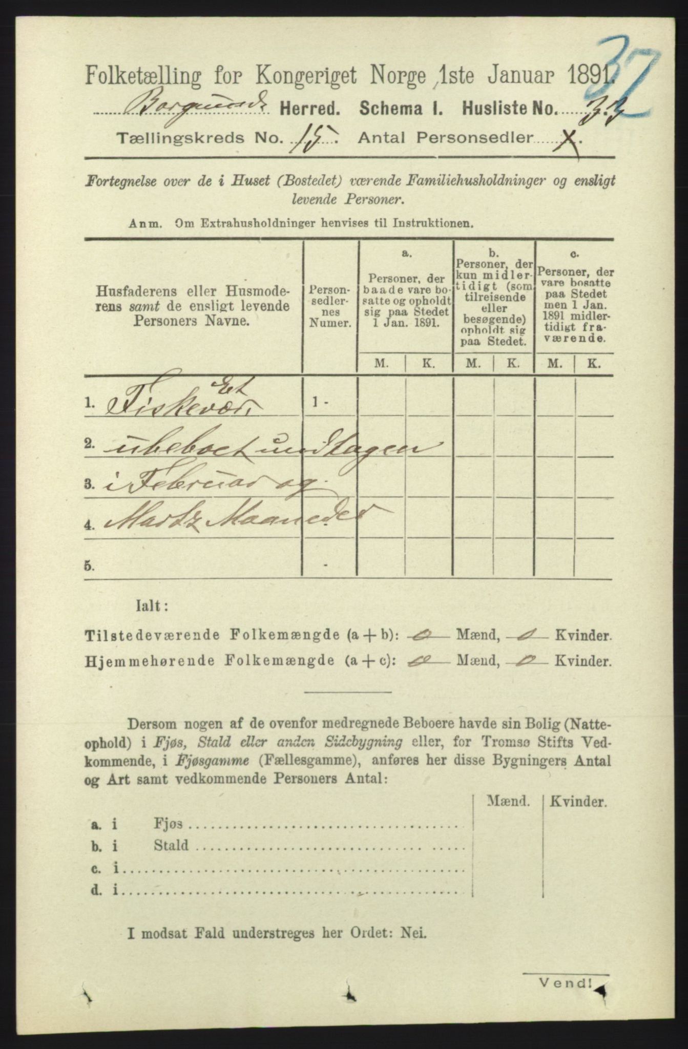 RA, 1891 census for 1531 Borgund, 1891, p. 4473