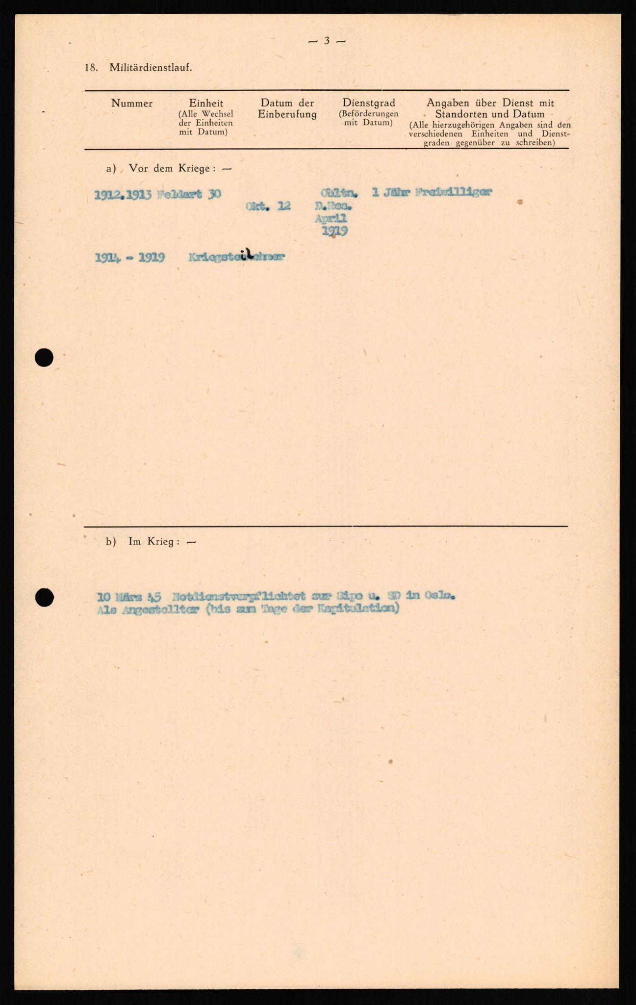 Forsvaret, Forsvarets overkommando II, AV/RA-RAFA-3915/D/Db/L0013: CI Questionaires. Tyske okkupasjonsstyrker i Norge. Tyskere., 1945-1946, p. 73