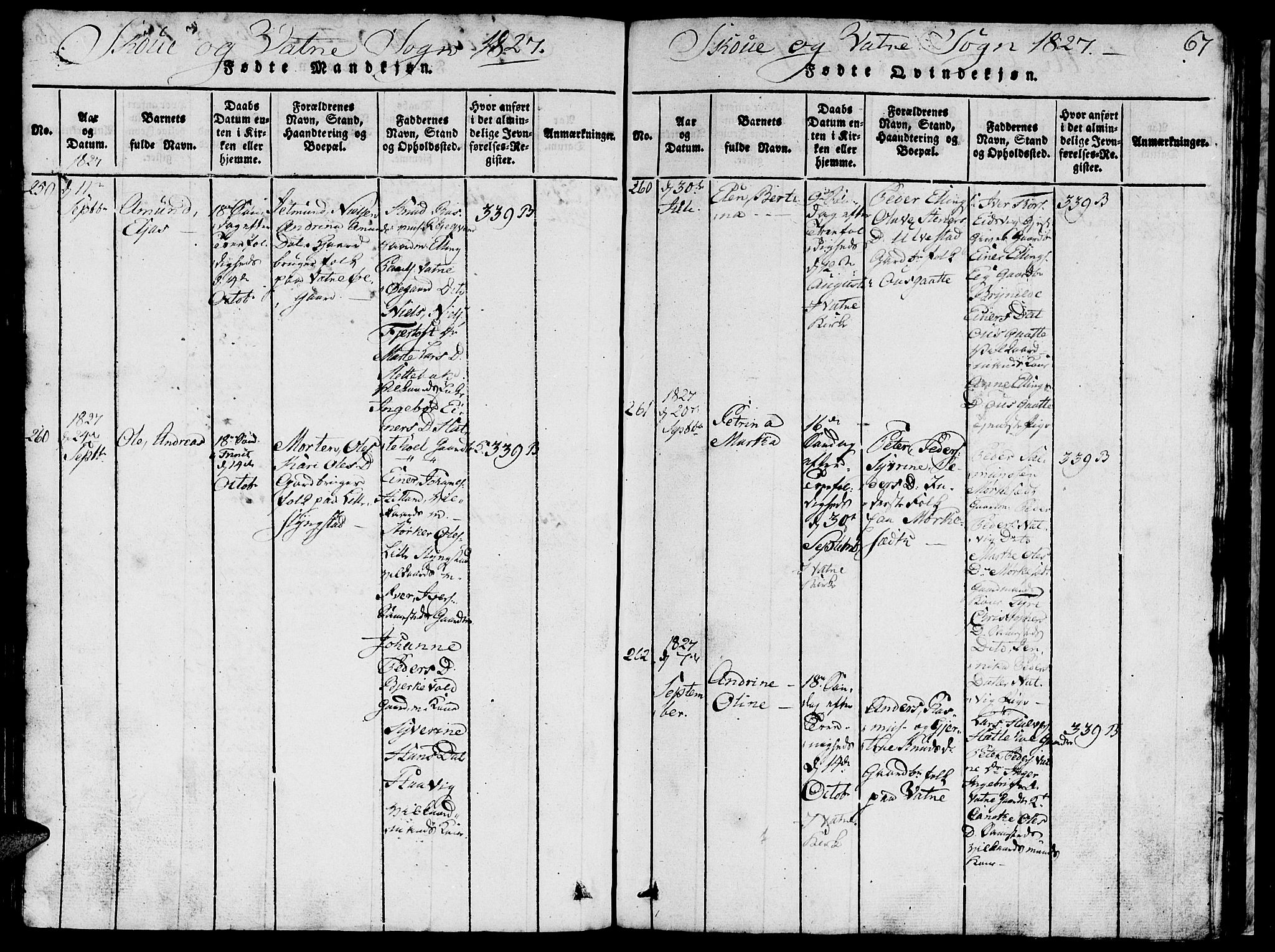 Ministerialprotokoller, klokkerbøker og fødselsregistre - Møre og Romsdal, AV/SAT-A-1454/524/L0360: Parish register (copy) no. 524C01, 1816-1830, p. 67