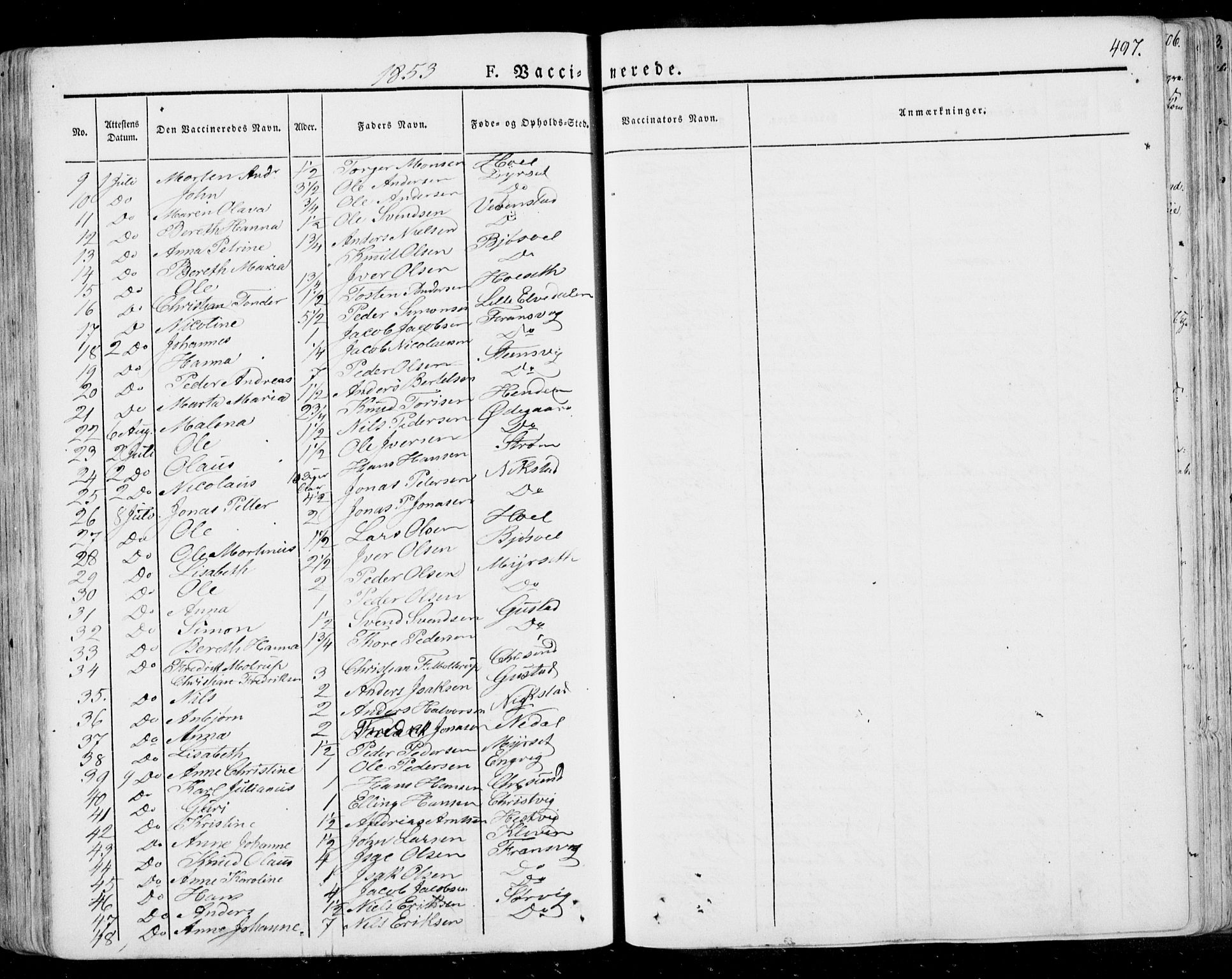 Ministerialprotokoller, klokkerbøker og fødselsregistre - Møre og Romsdal, SAT/A-1454/568/L0803: Parish register (official) no. 568A10, 1830-1853, p. 497