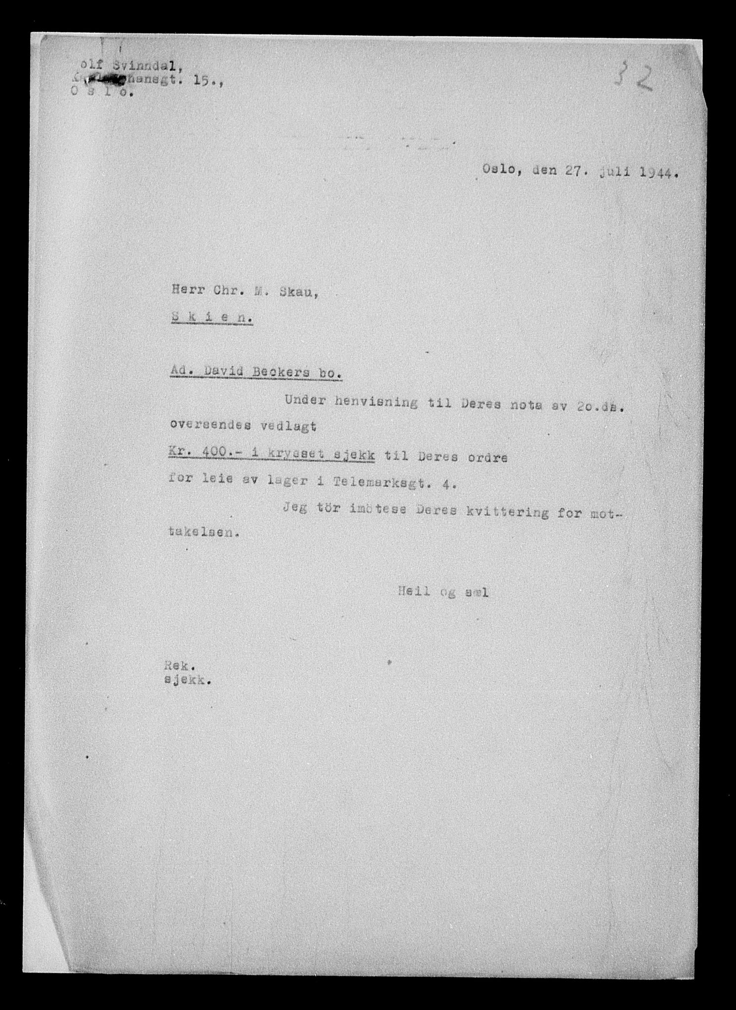 Justisdepartementet, Tilbakeføringskontoret for inndratte formuer, AV/RA-S-1564/H/Hc/Hcd/L0990: --, 1945-1947, p. 11