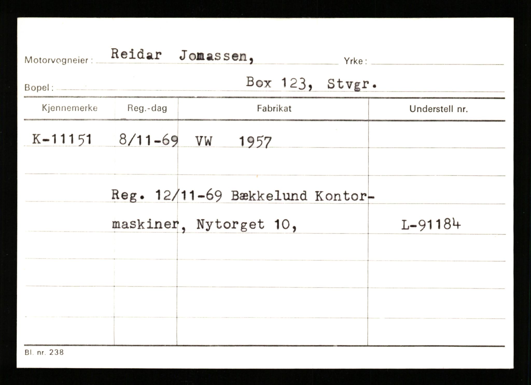 Stavanger trafikkstasjon, AV/SAST-A-101942/0/G/L0003: Registreringsnummer: 10466 - 15496, 1930-1971, p. 703