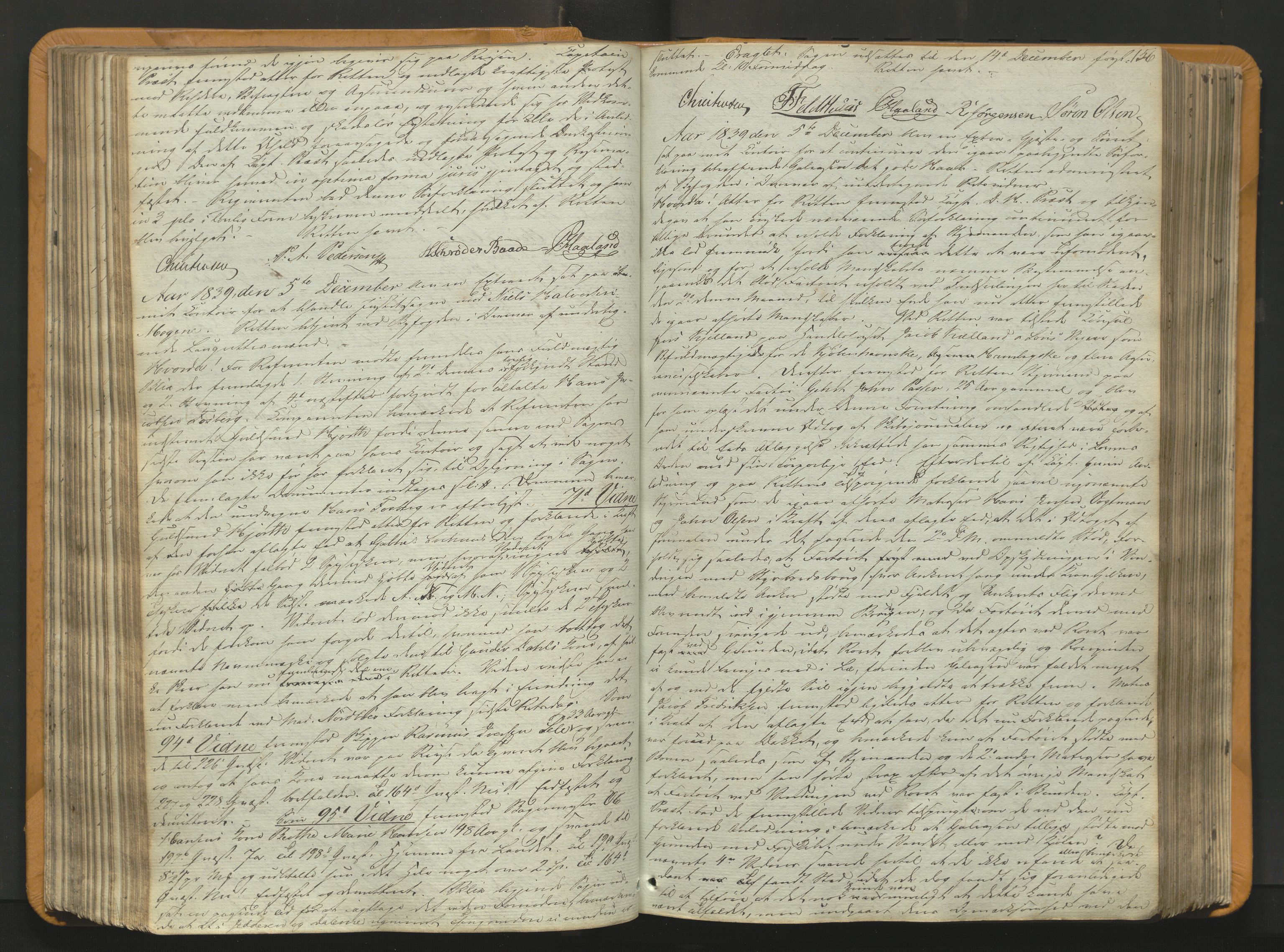 Stavanger byfogd, AV/SAST-A-101408/001/3/30/30BA/L0054: Bytingprotkoll, 1838-1843, p. 155b-156a