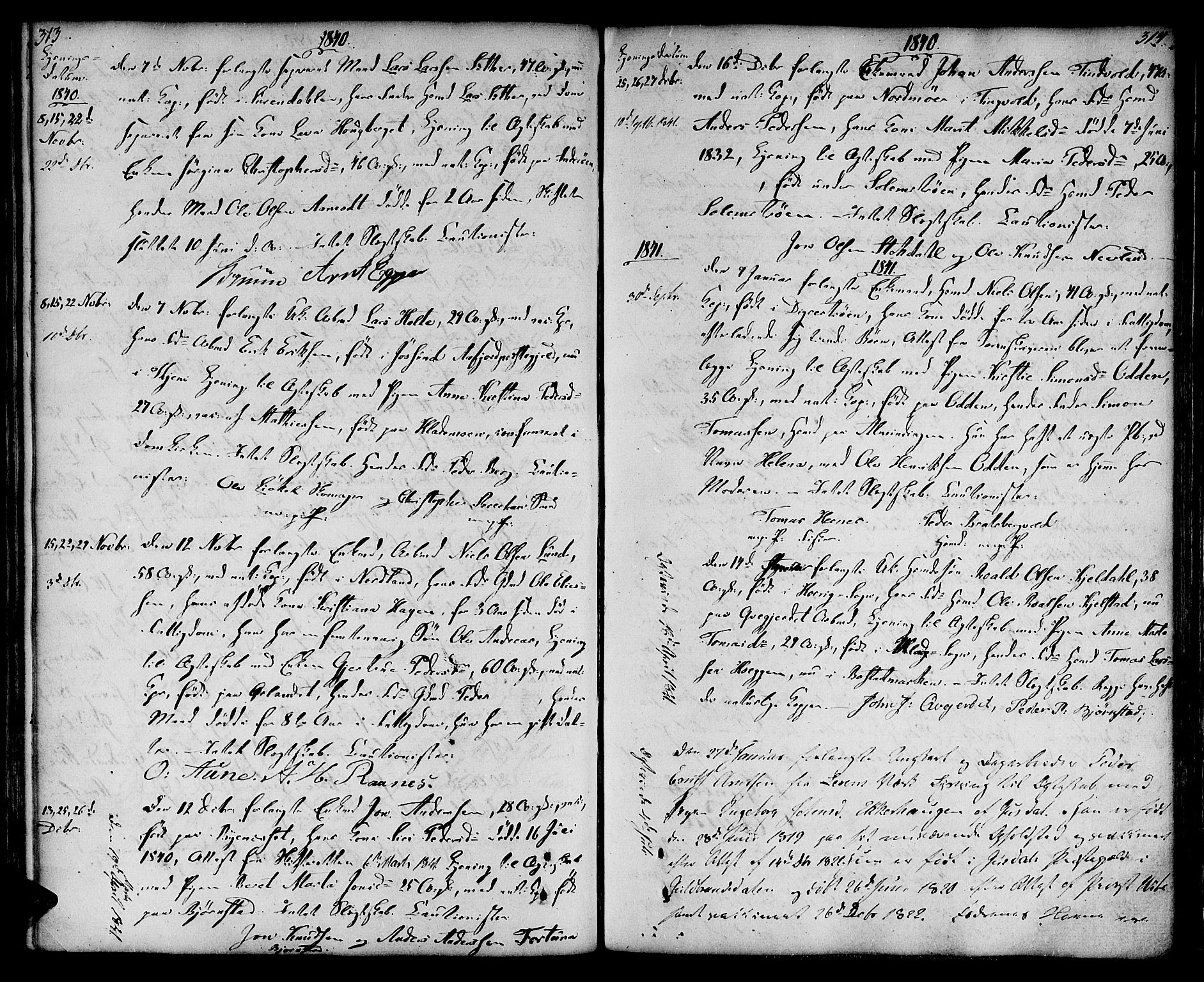 Ministerialprotokoller, klokkerbøker og fødselsregistre - Sør-Trøndelag, SAT/A-1456/604/L0181: Parish register (official) no. 604A02, 1798-1817, p. 313-314