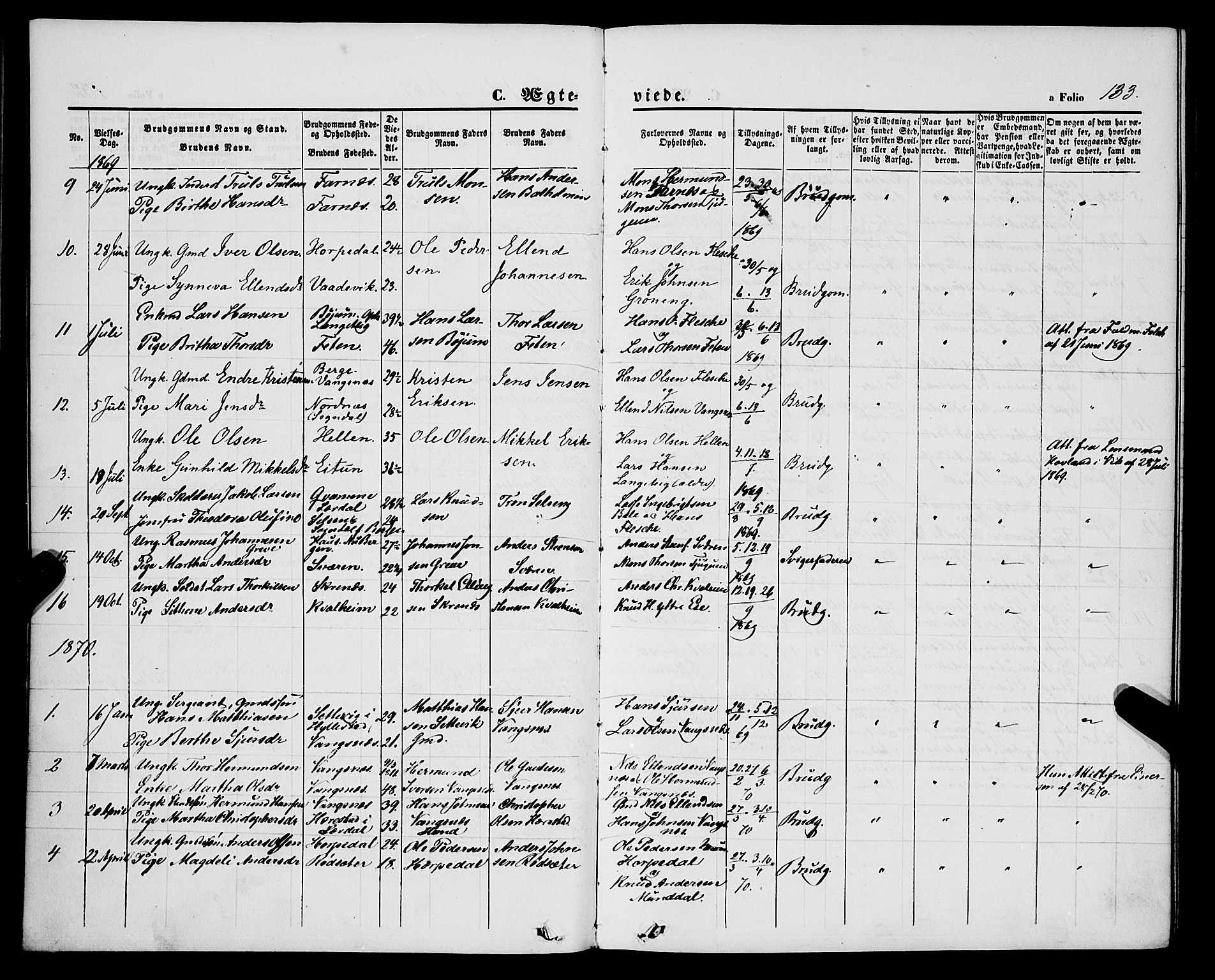 Balestrand sokneprestembete, AV/SAB-A-79601/H/Haa/Haaa/L0003: Parish register (official) no. A 3, 1867-1878, p. 133