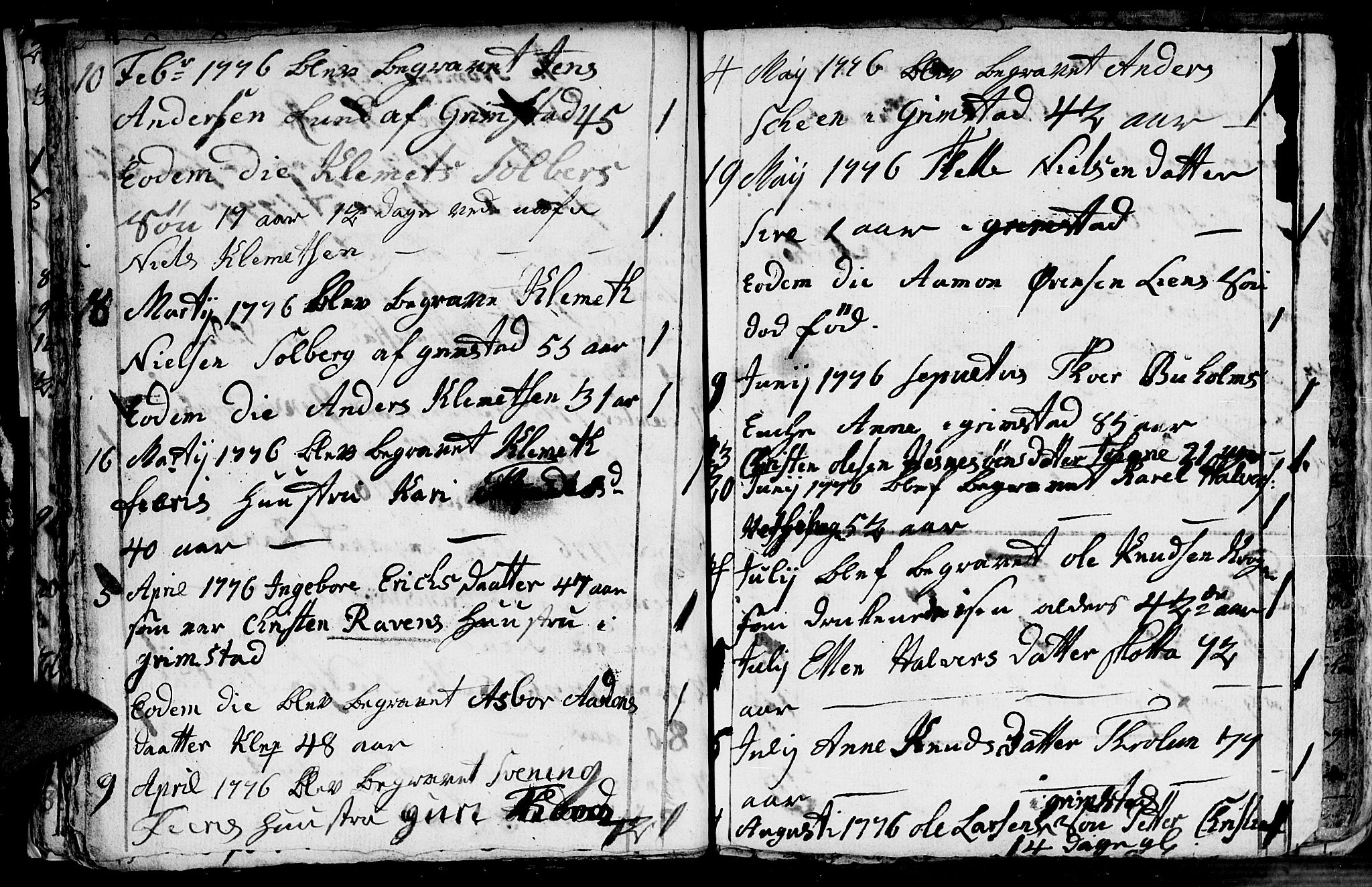 Fjære sokneprestkontor, SAK/1111-0011/F/Fb/L0004: Parish register (copy) no. B 4, 1766-1785, p. 20