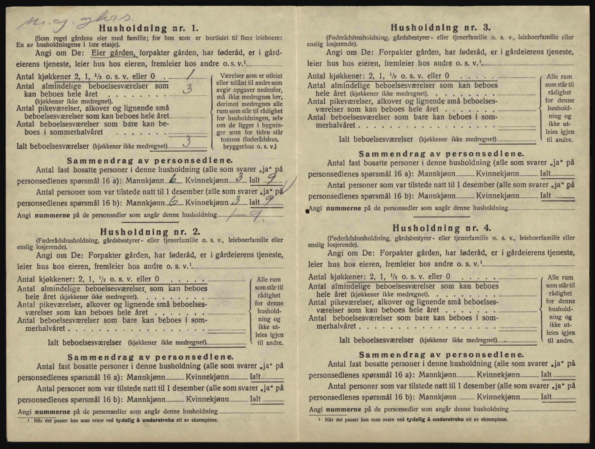 SAO, 1920 census for Eidsberg, 1920, p. 652