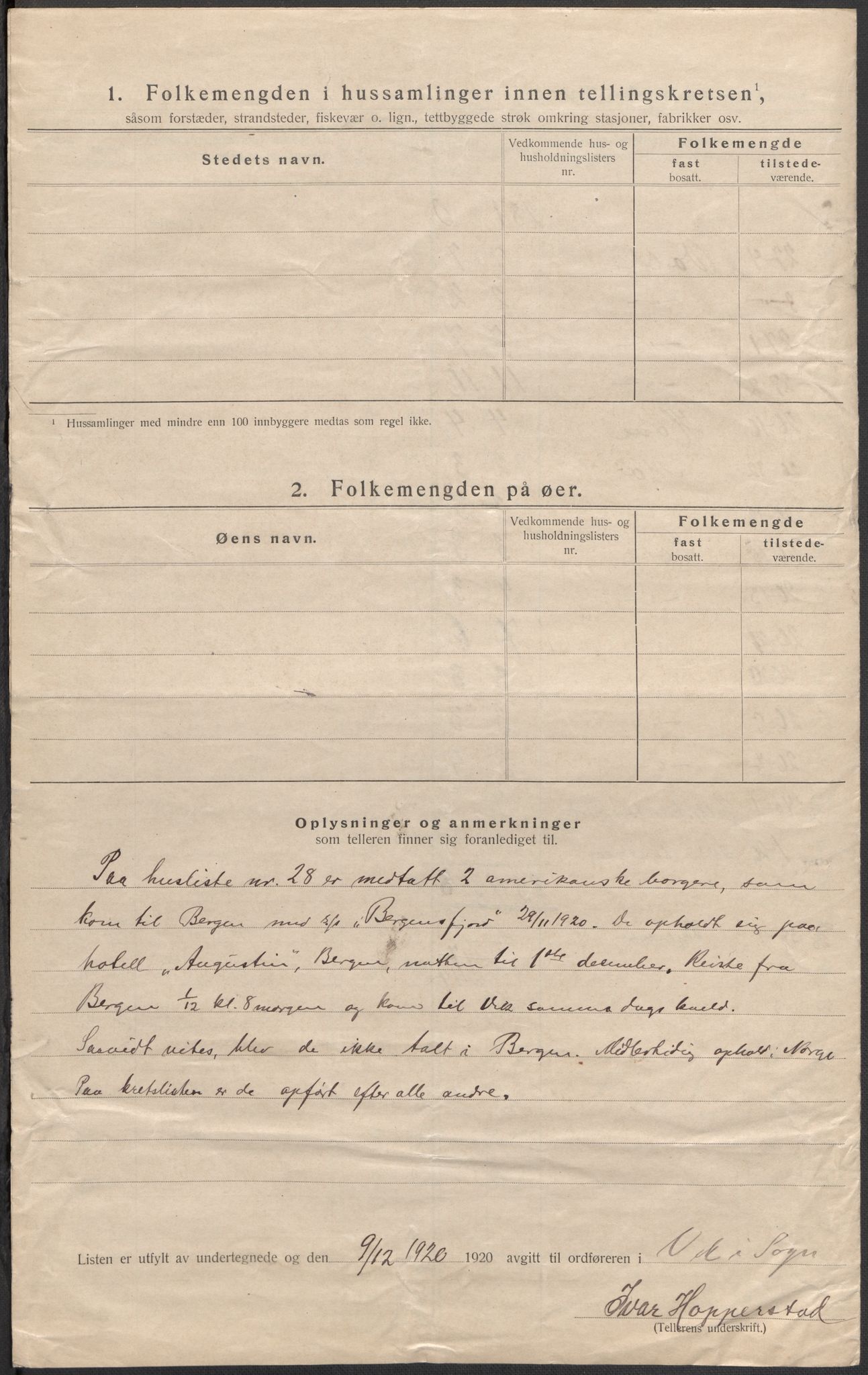 SAB, 1920 census for Vik, 1920, p. 17