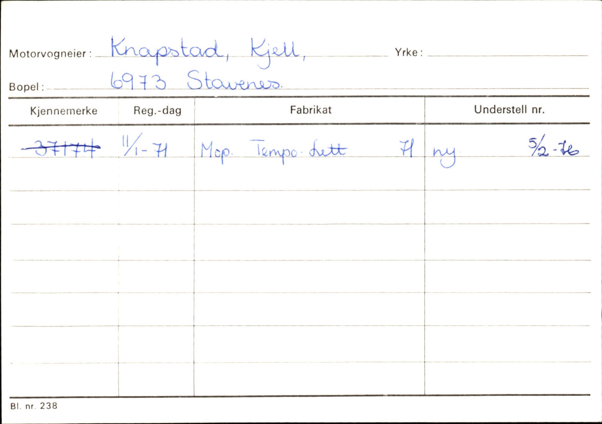 Statens vegvesen, Sogn og Fjordane vegkontor, AV/SAB-A-5301/4/F/L0132: Eigarregister Askvoll A-Å. Balestrand A-Å, 1945-1975, p. 700