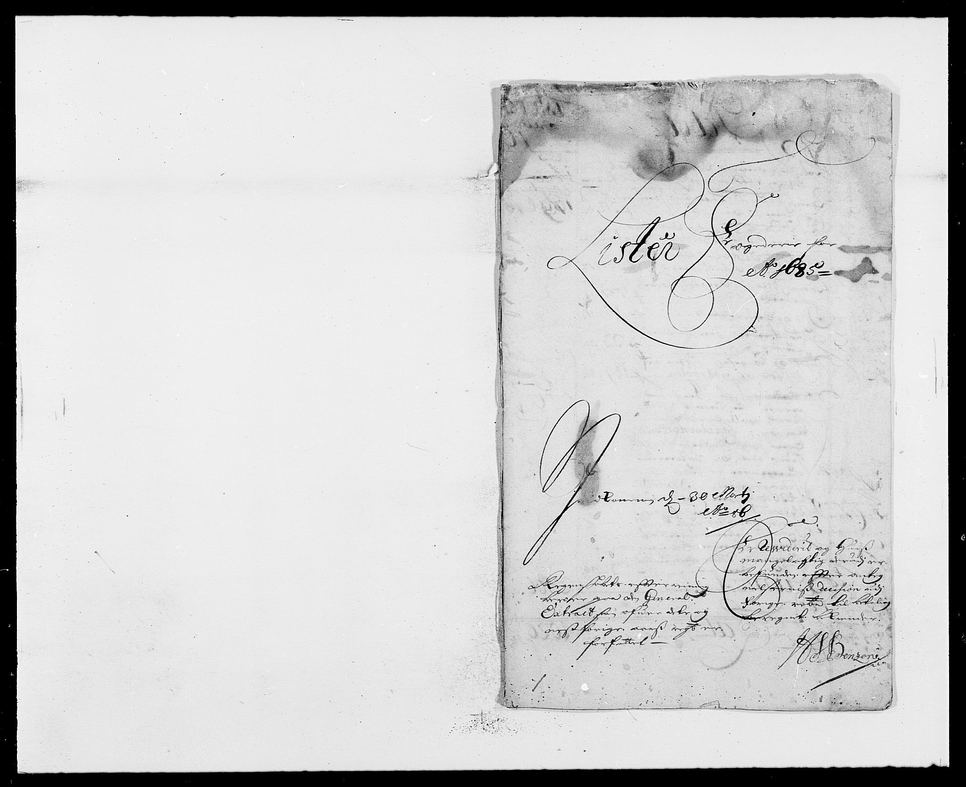 Rentekammeret inntil 1814, Reviderte regnskaper, Fogderegnskap, RA/EA-4092/R41/L2533: Fogderegnskap Lista, 1684-1685, p. 156