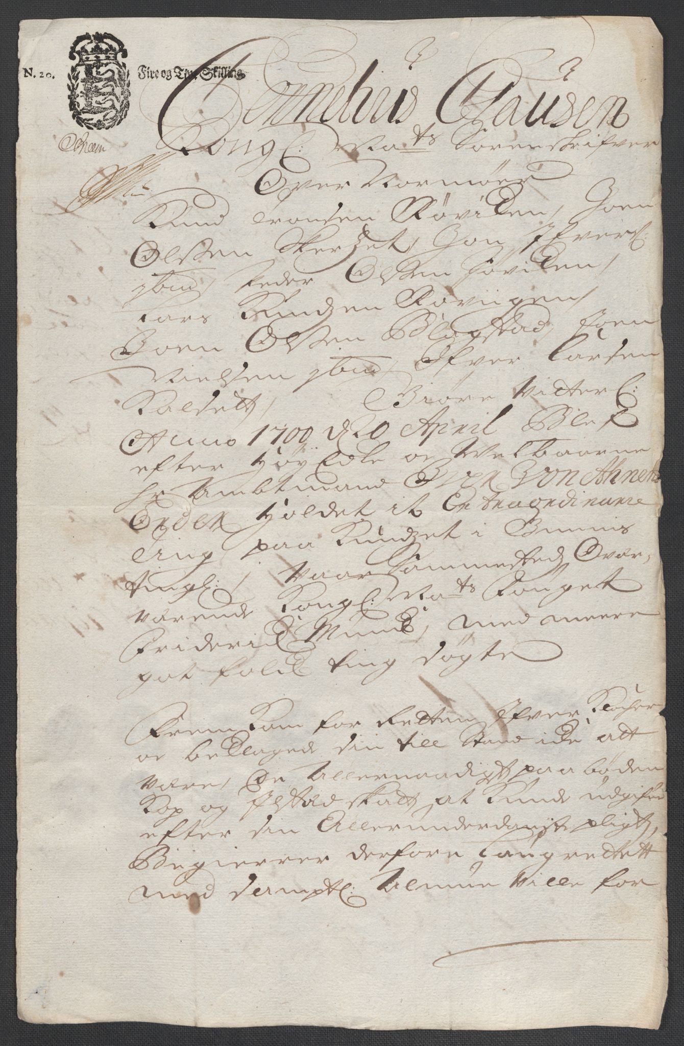 Rentekammeret inntil 1814, Reviderte regnskaper, Fogderegnskap, AV/RA-EA-4092/R56/L3738: Fogderegnskap Nordmøre, 1699, p. 188