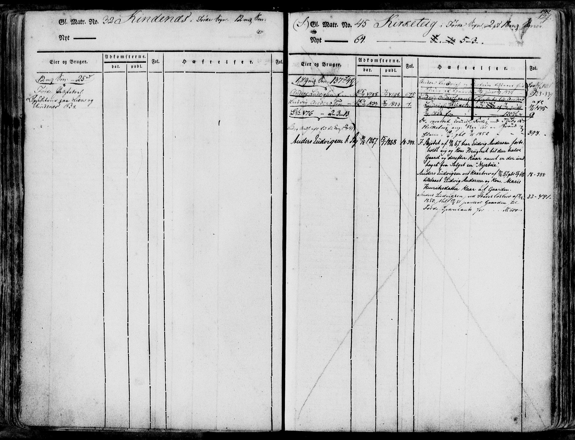 Sunnfjord tingrett, AV/SAB-A-3201/1/G/Ga/Gae/L0003: Mortgage register no. II.A.e.3, 1825-1884, p. 127