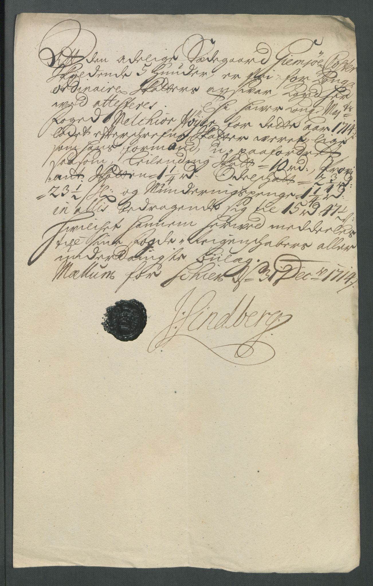 Rentekammeret inntil 1814, Reviderte regnskaper, Fogderegnskap, RA/EA-4092/R36/L2126: Fogderegnskap Øvre og Nedre Telemark og Bamble, 1714, p. 273