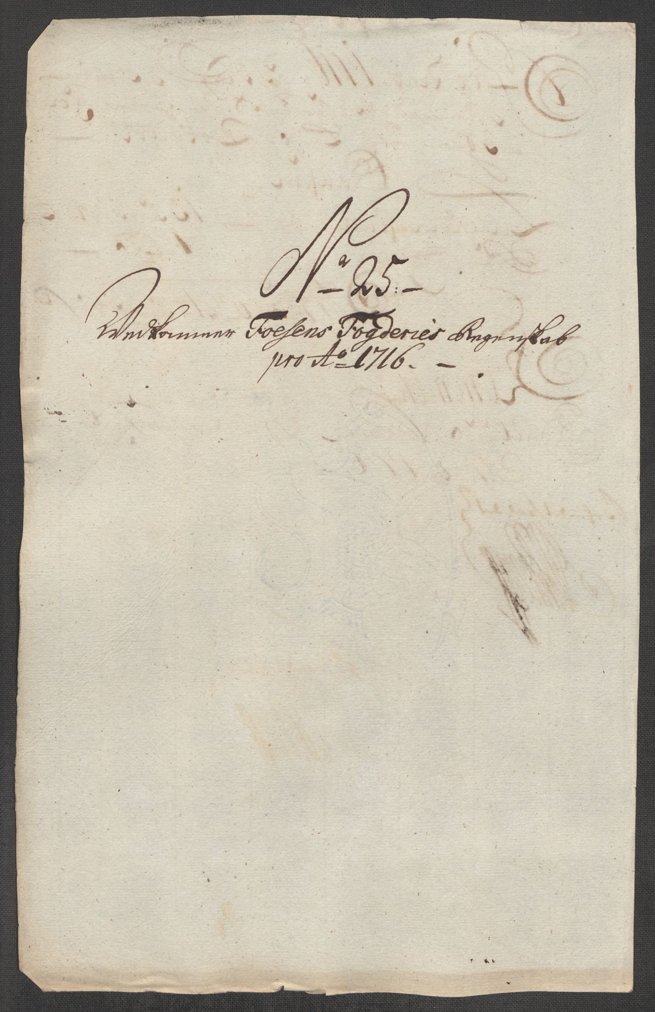 Rentekammeret inntil 1814, Reviderte regnskaper, Fogderegnskap, AV/RA-EA-4092/R57/L3864: Fogderegnskap Fosen, 1716, p. 188