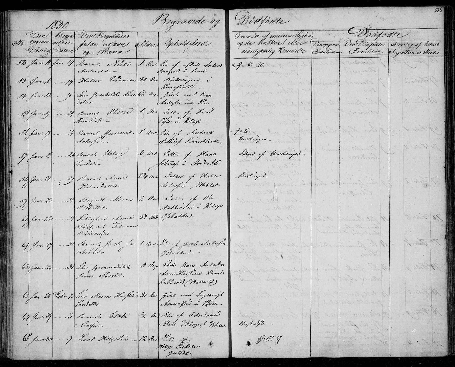 Gjerpen kirkebøker, AV/SAKO-A-265/F/Fa/L0006: Parish register (official) no. I 6, 1829-1834, p. 226