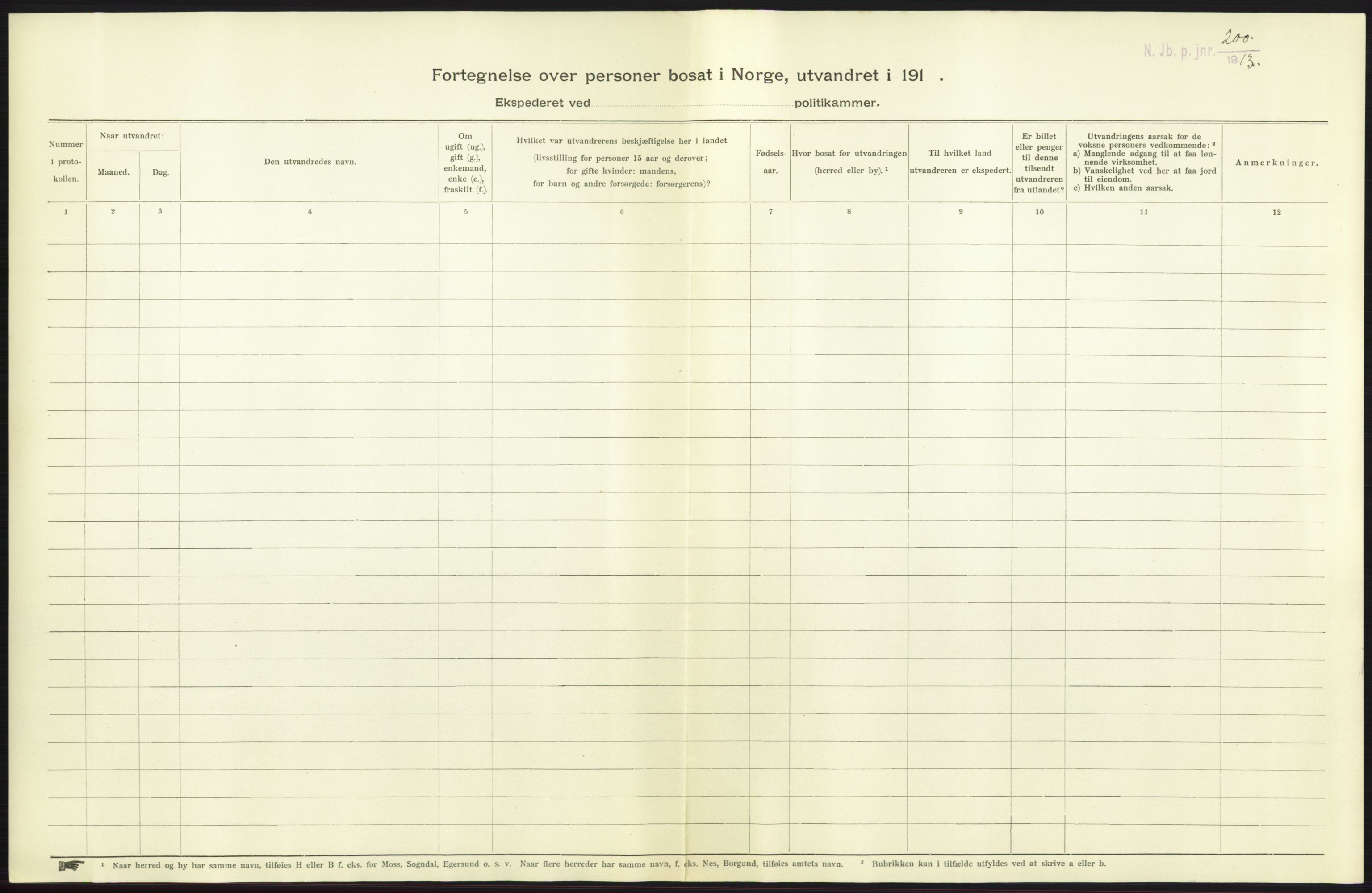 Nord-Jarlsberg politikammer, AV/SAKO-A-739/I/Ia/Iab/L0001: Emigrantprotokoll, 1912-1918, p. 135