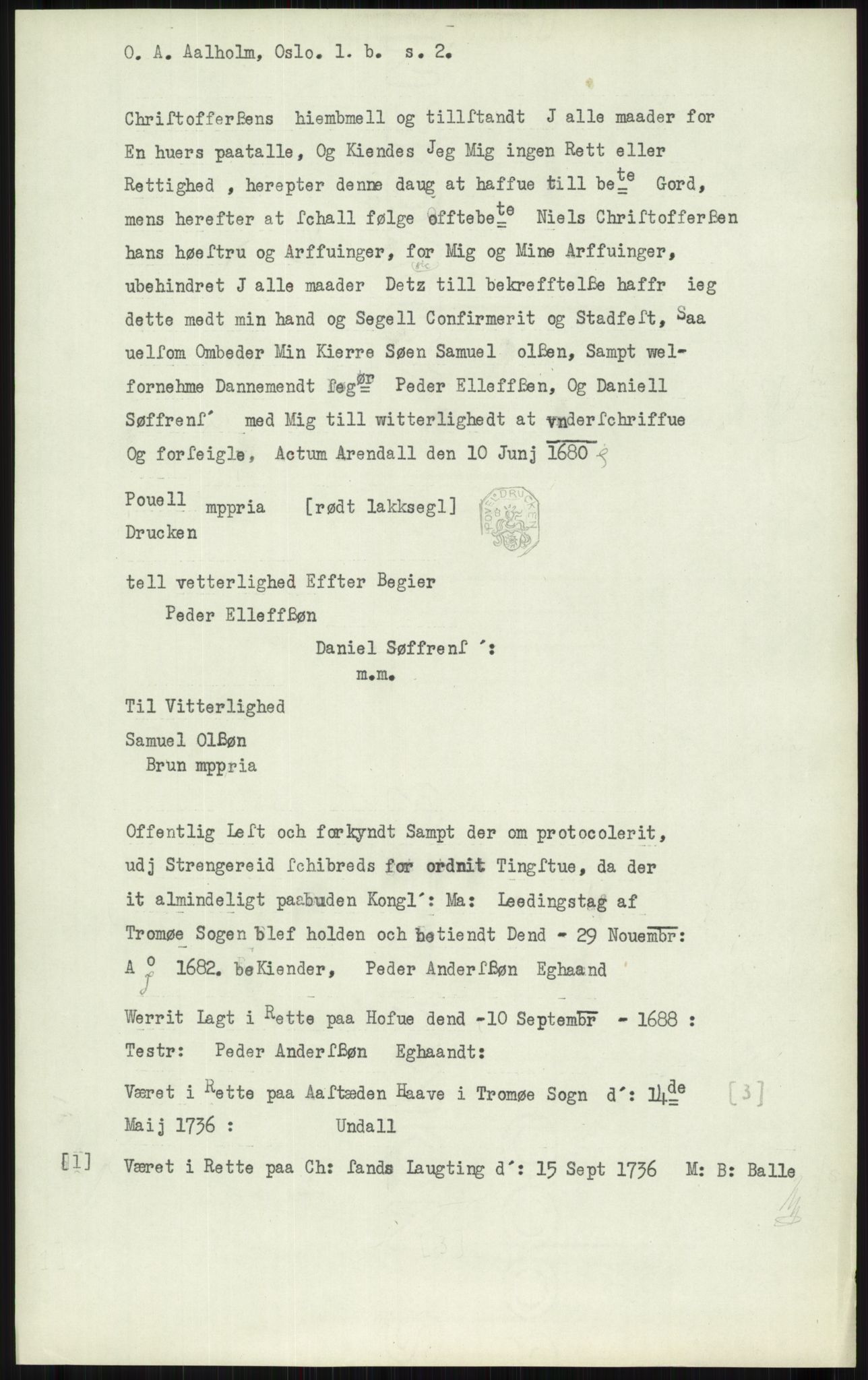 Samlinger til kildeutgivelse, Diplomavskriftsamlingen, AV/RA-EA-4053/H/Ha, p. 56