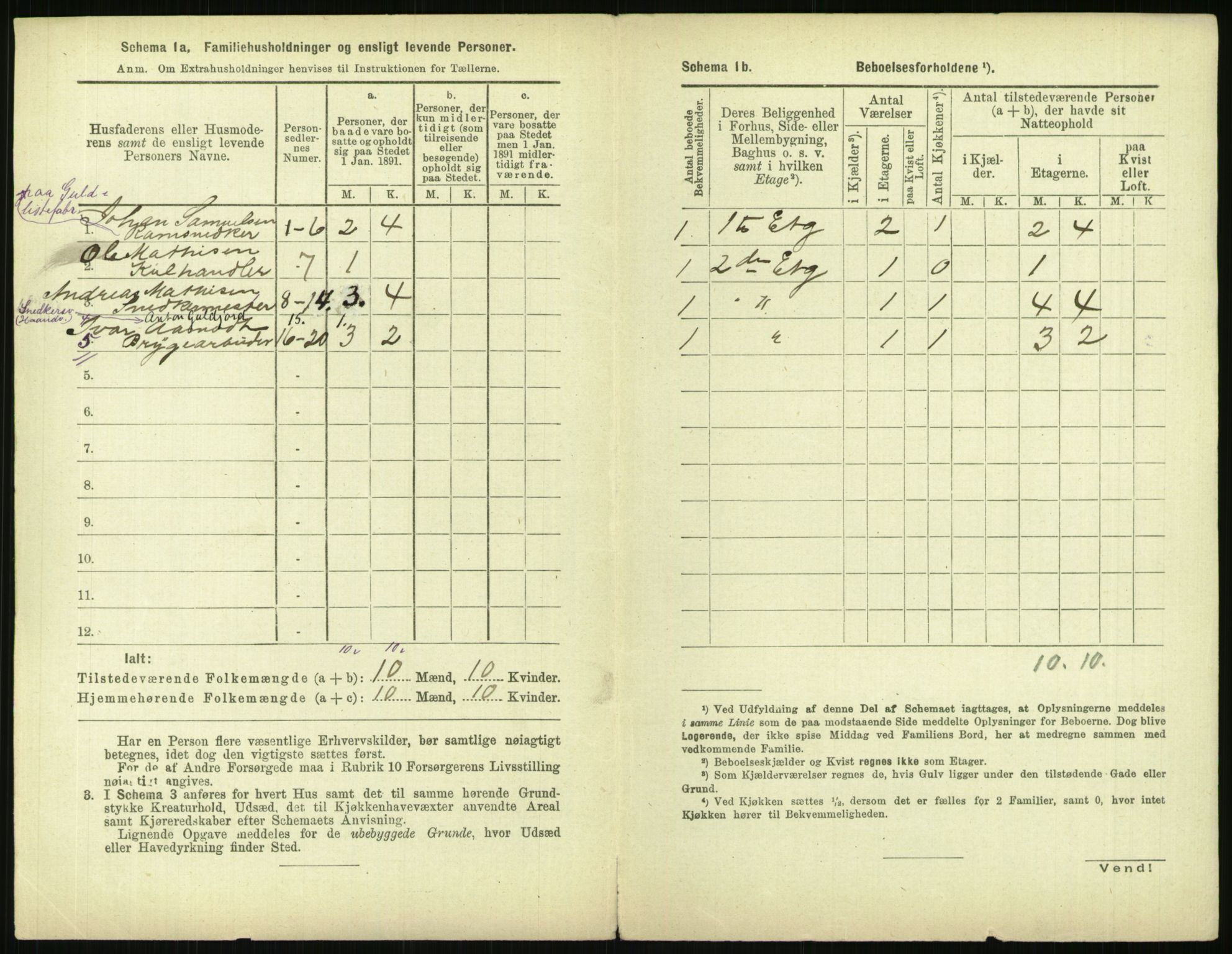RA, 1891 census for 0301 Kristiania, 1891, p. 116071