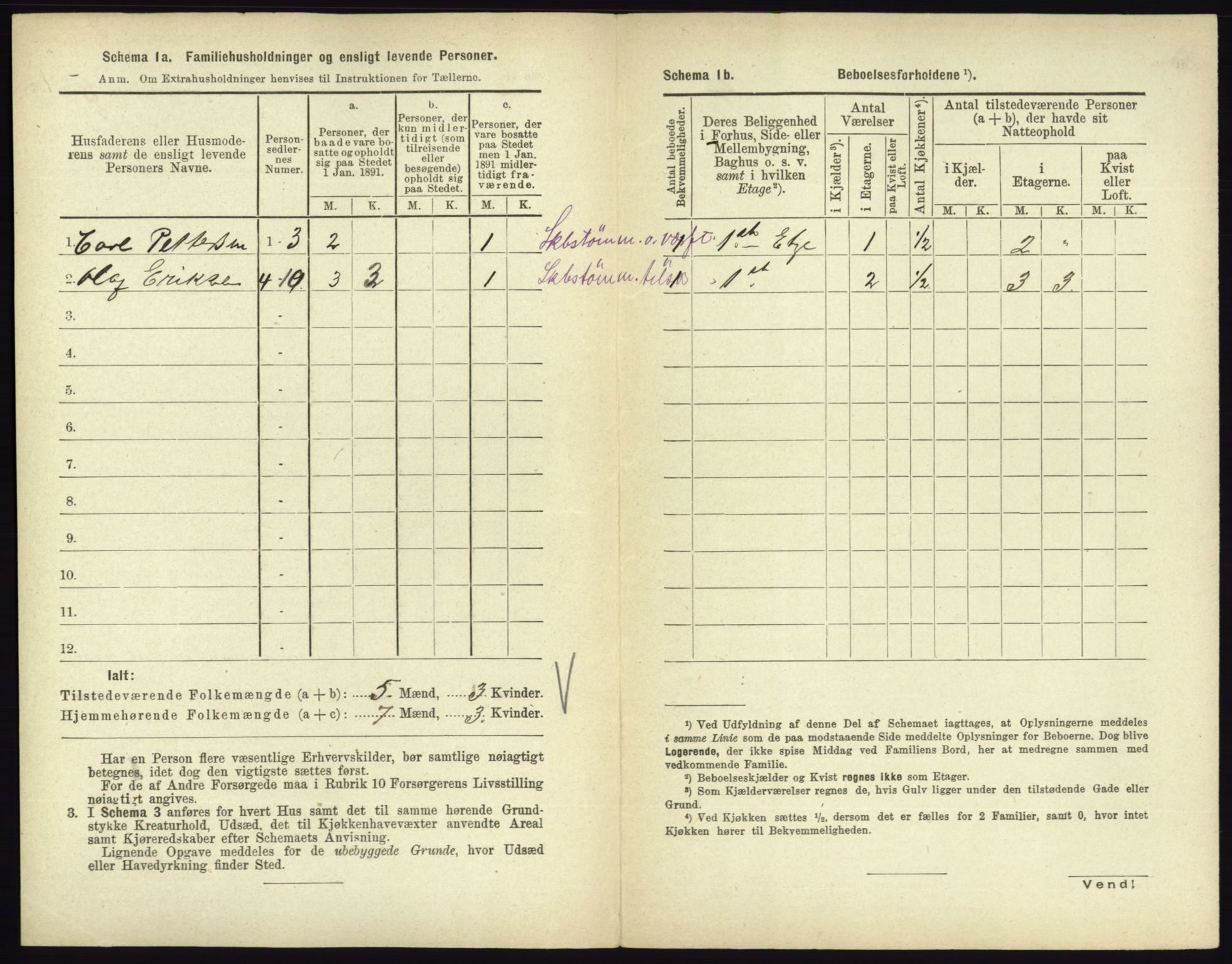 RA, 1891 census for 0705 Tønsberg, 1891, p. 307