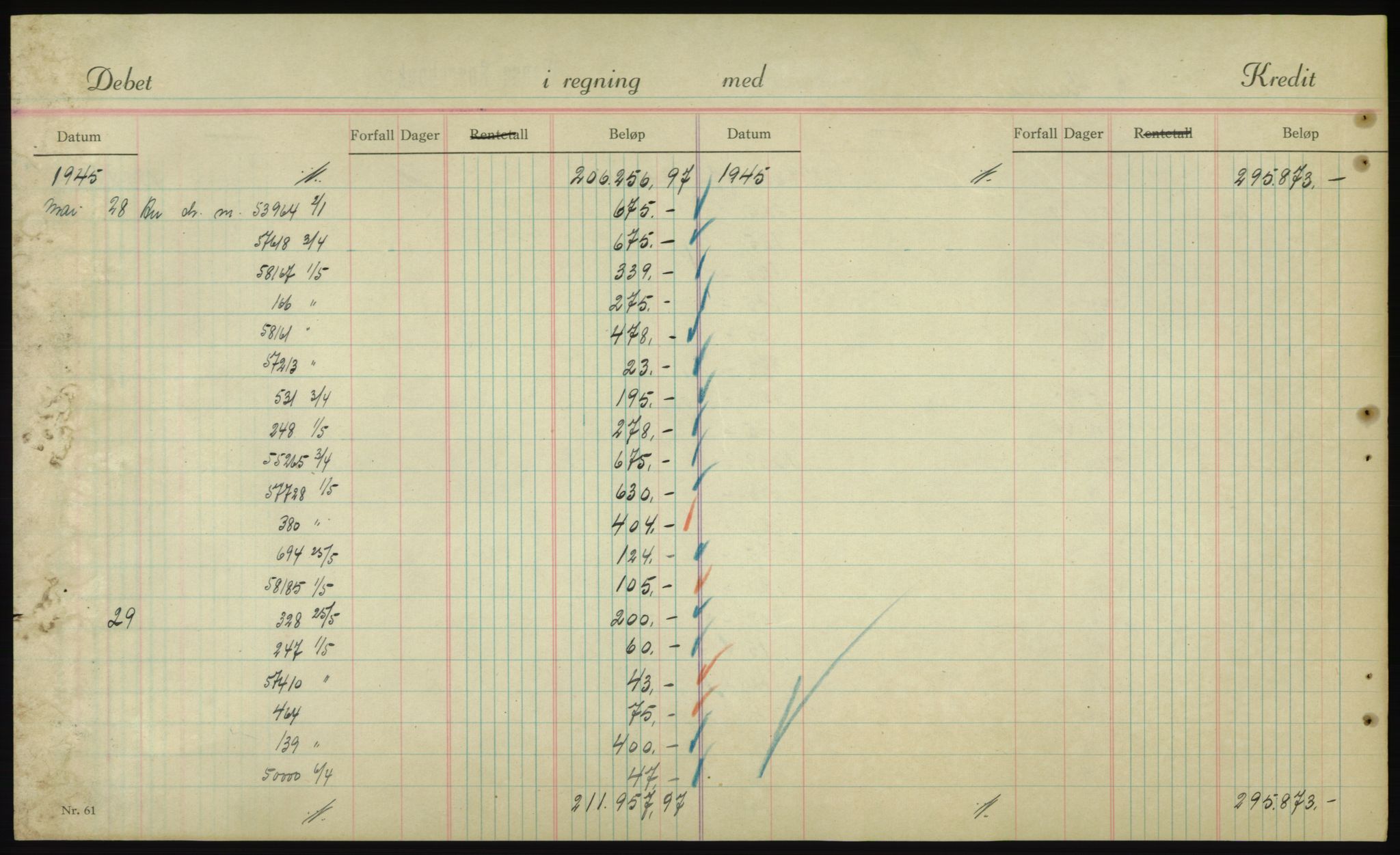 Forsvarsdepartementet, 10. kontor / Oppgjørskontoret, AV/RA-RAFA-1225/D/Db/L0180: Lista oppgjørskontor, 1942-1952, p. 1948
