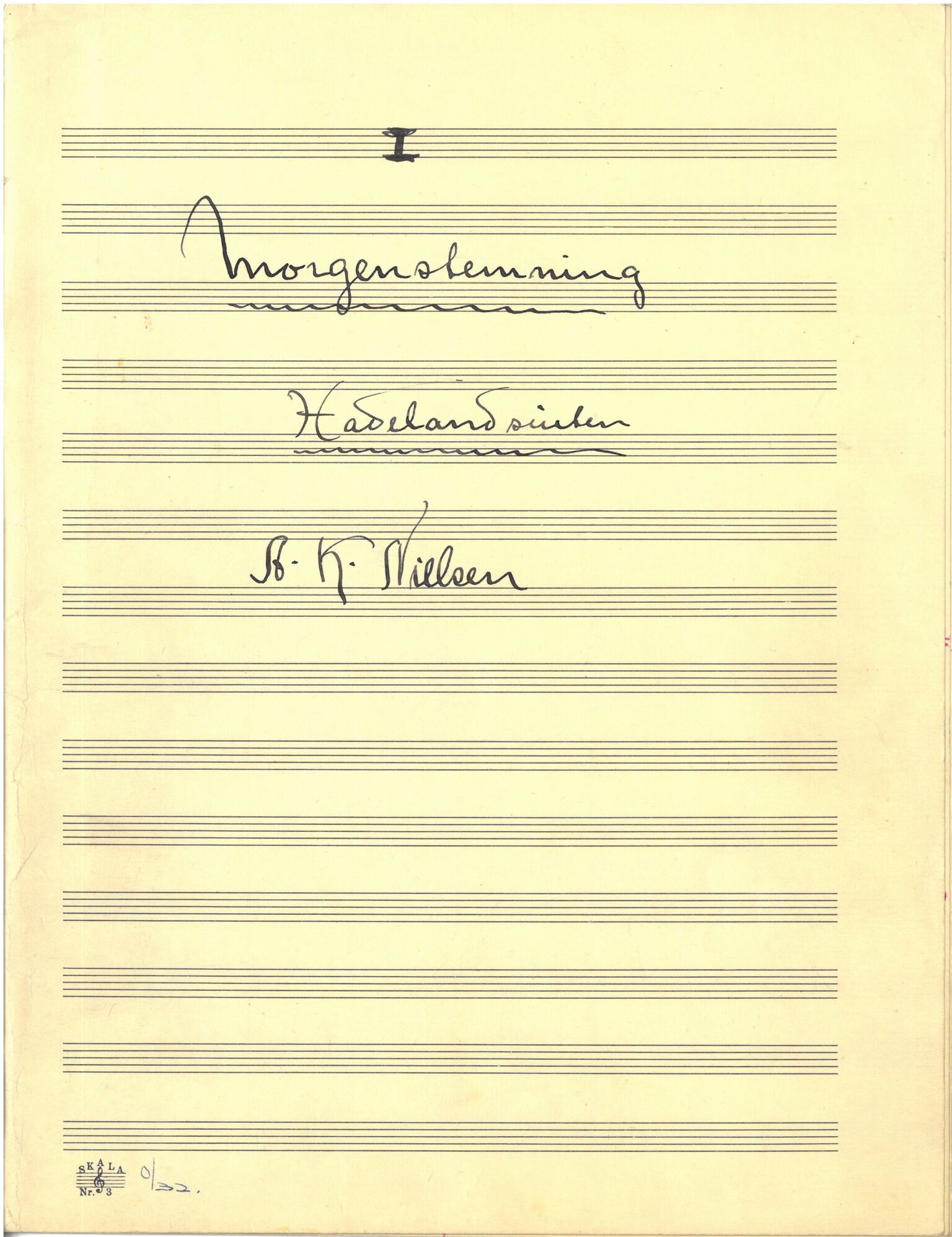 Notesamling Hadeland Folkemuseum, OARM/H-A-00700/F/Fe/L0002: A. K. Nielsen, "Hadelandsuiten", p. 1-10