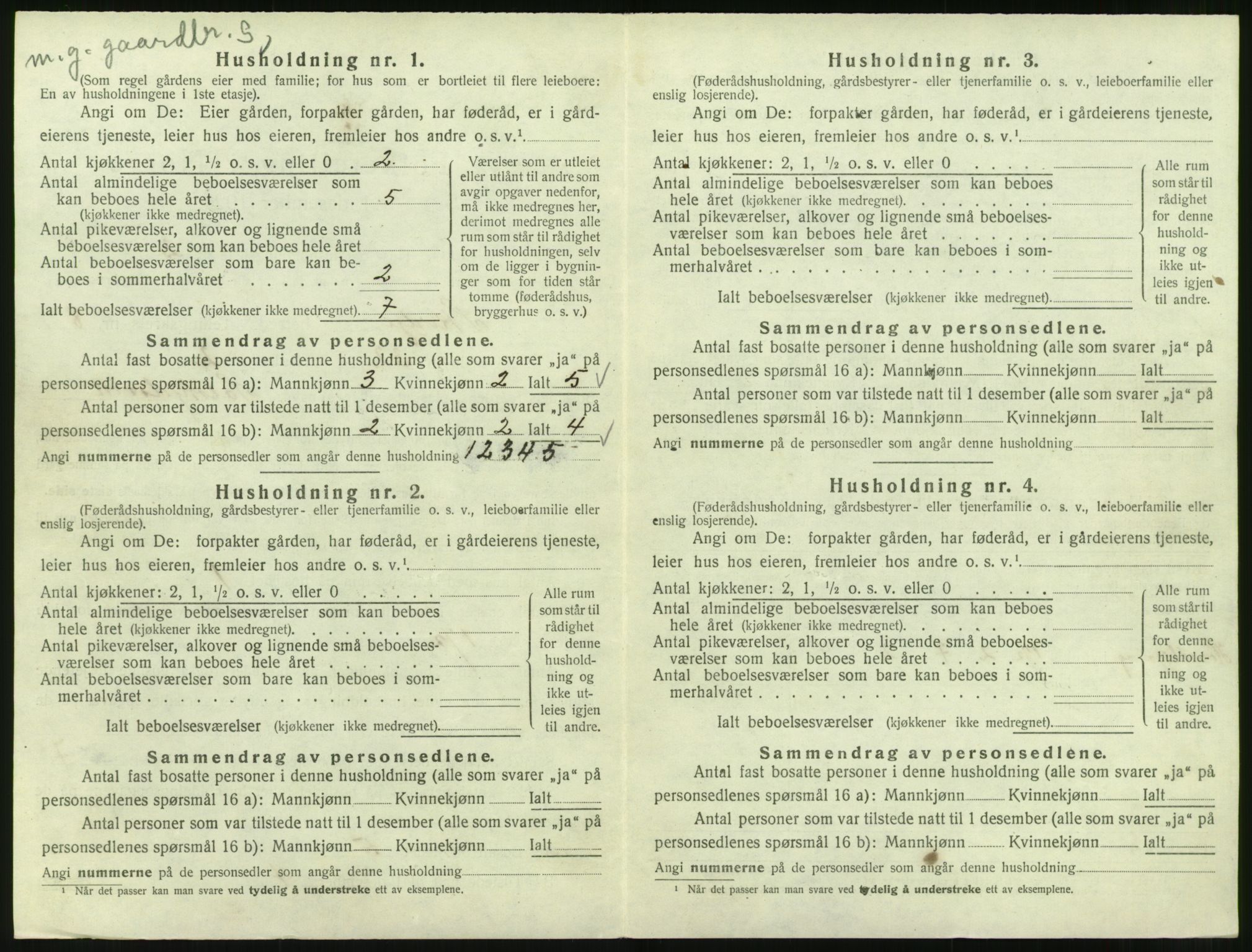 SAT, 1920 census for Skodje, 1920, p. 554